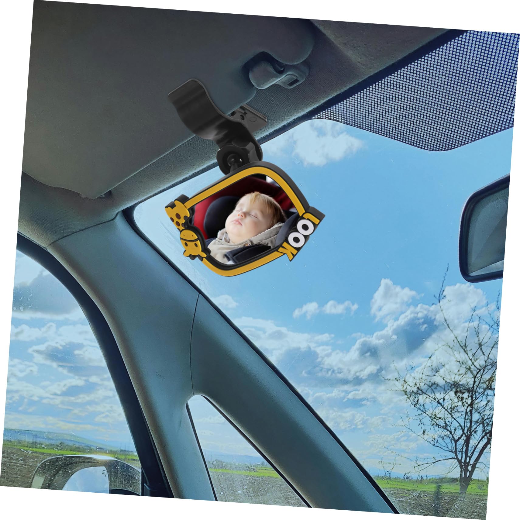 VICASKY 5pièces Rétroviseur Auto Clip Miroir Arrière Pour Surveiller Toute Sécurité Installation Facile Et Panoramique Pour Véhicules Miroir Qualité