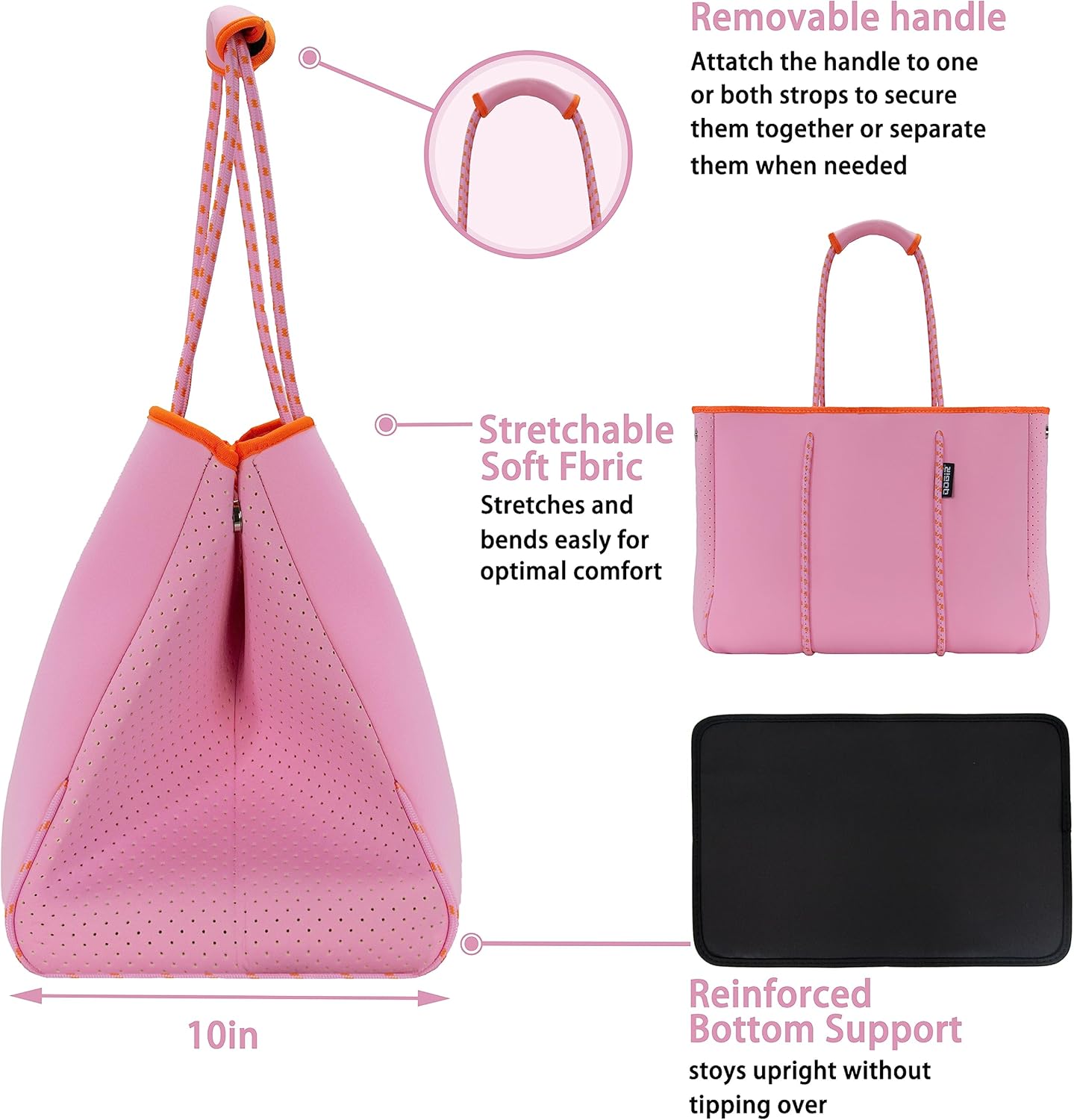 QOGiR Multipurpose Gym Beach Bag, Light Weight, Large, Sports … … - Image 8