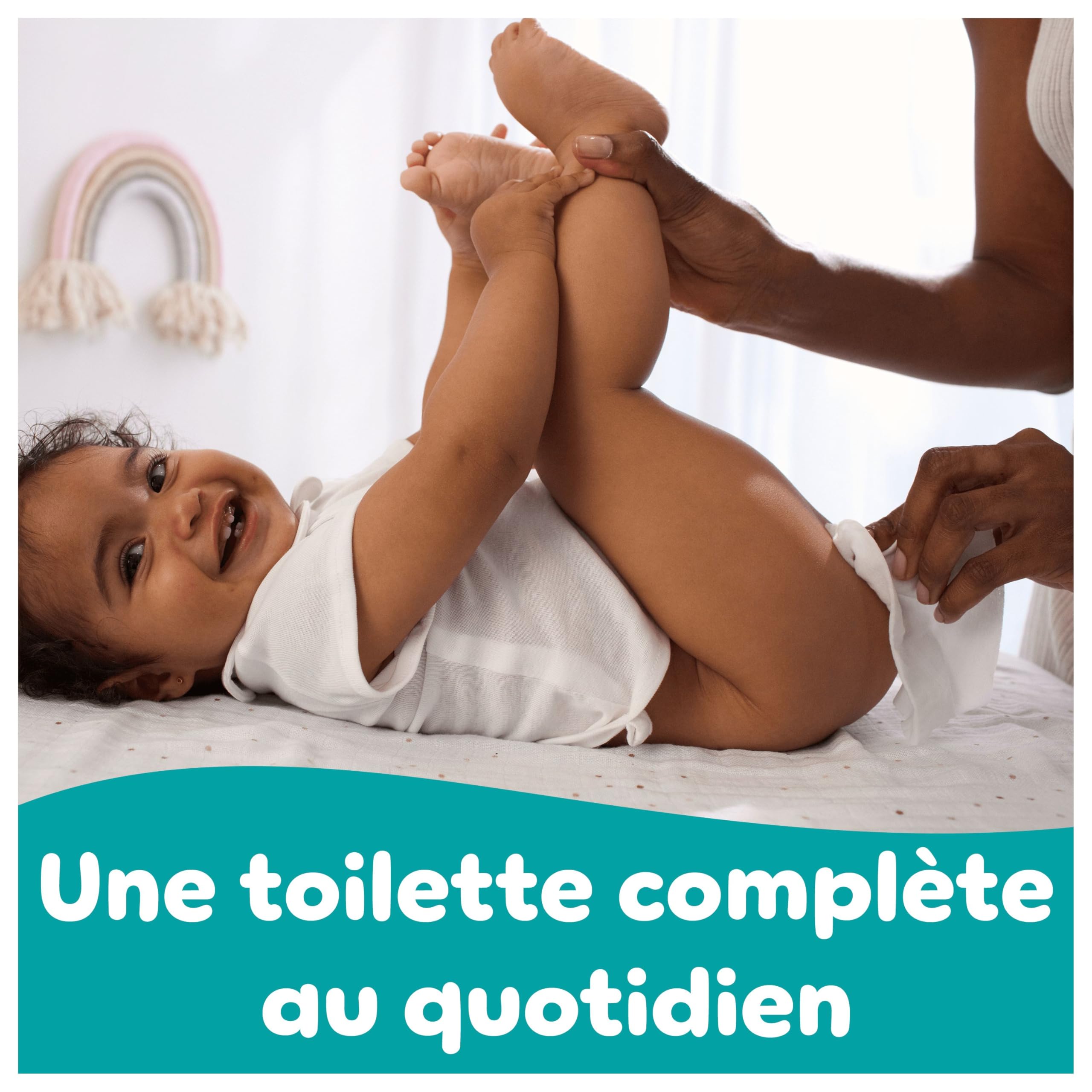 Lingettes Pampers Fresh Clean pour bébé, 9 paquets de 80 lingettes = 720 Lingettes pour bébé, Nettoyage complet