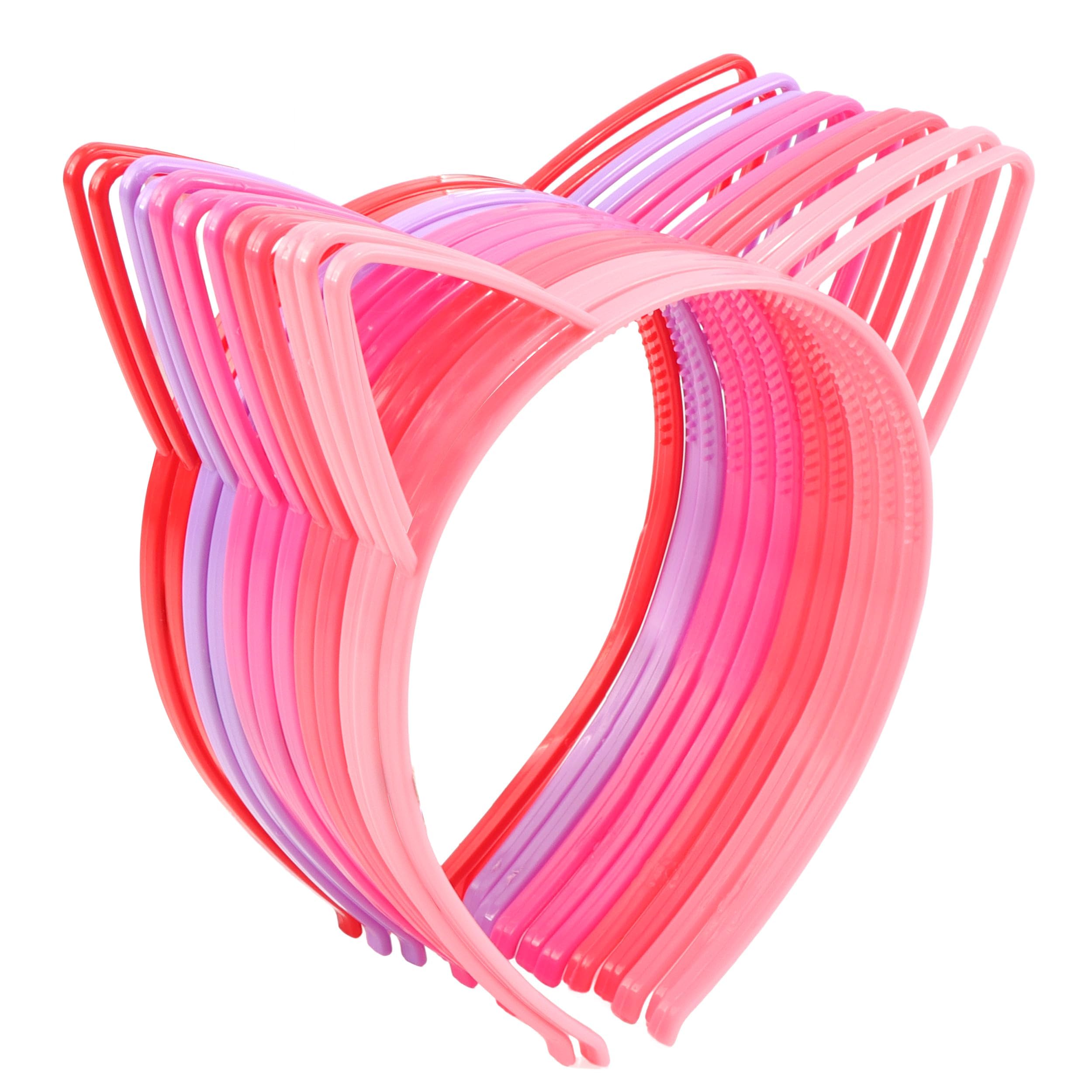 COCIDE 12Pcs Cat Ears Headbands Plastic Taylor Party Decorations Kitty Headbands for Women Gabby Party Favors Birthday Supplies for Women Halloween