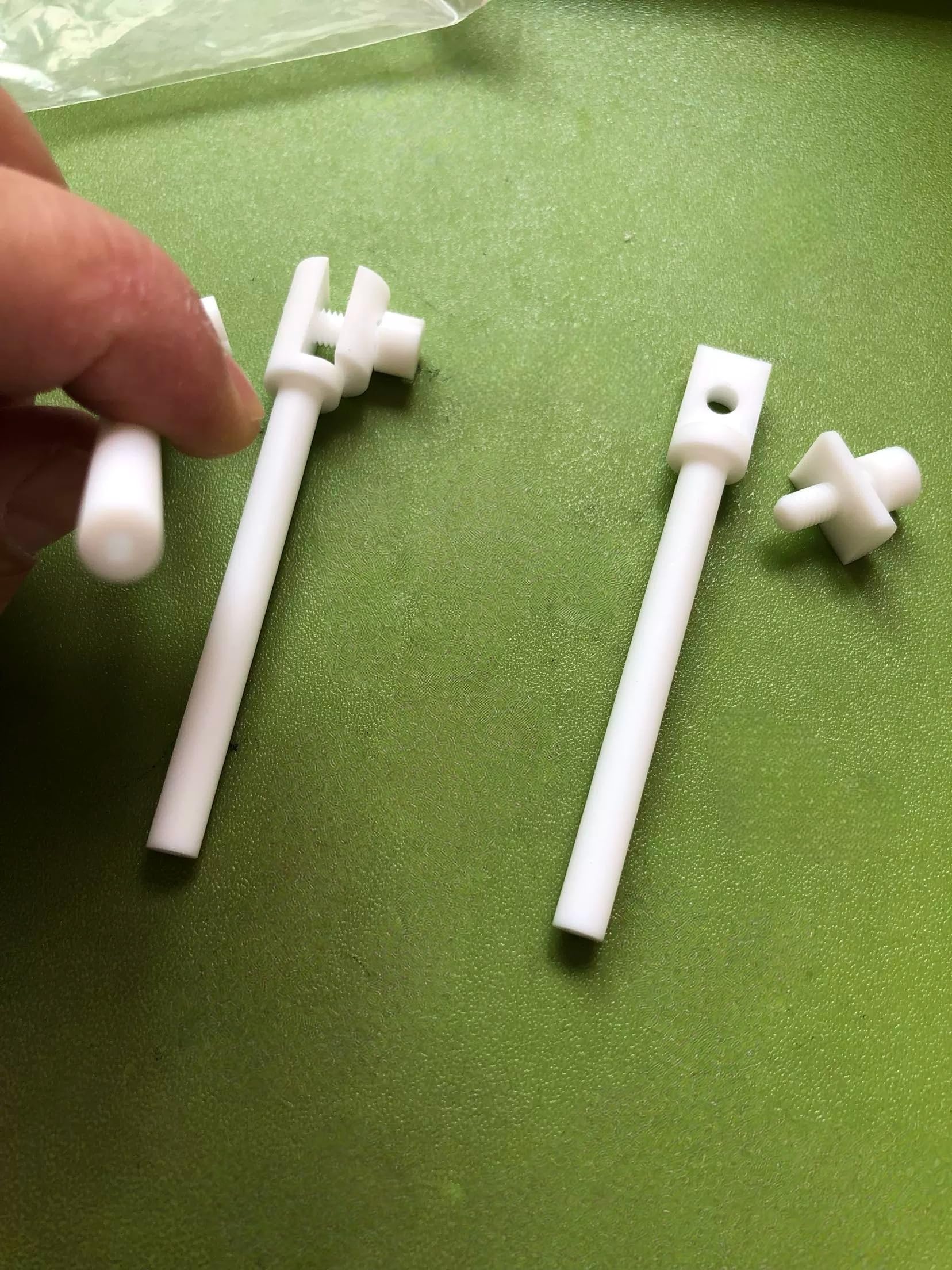 Porte-électrode, tige et pince creuses en PTFE, Solution conductrice sans métal for l'électrochimie, 1 pièce(Straight clip 80mm)
