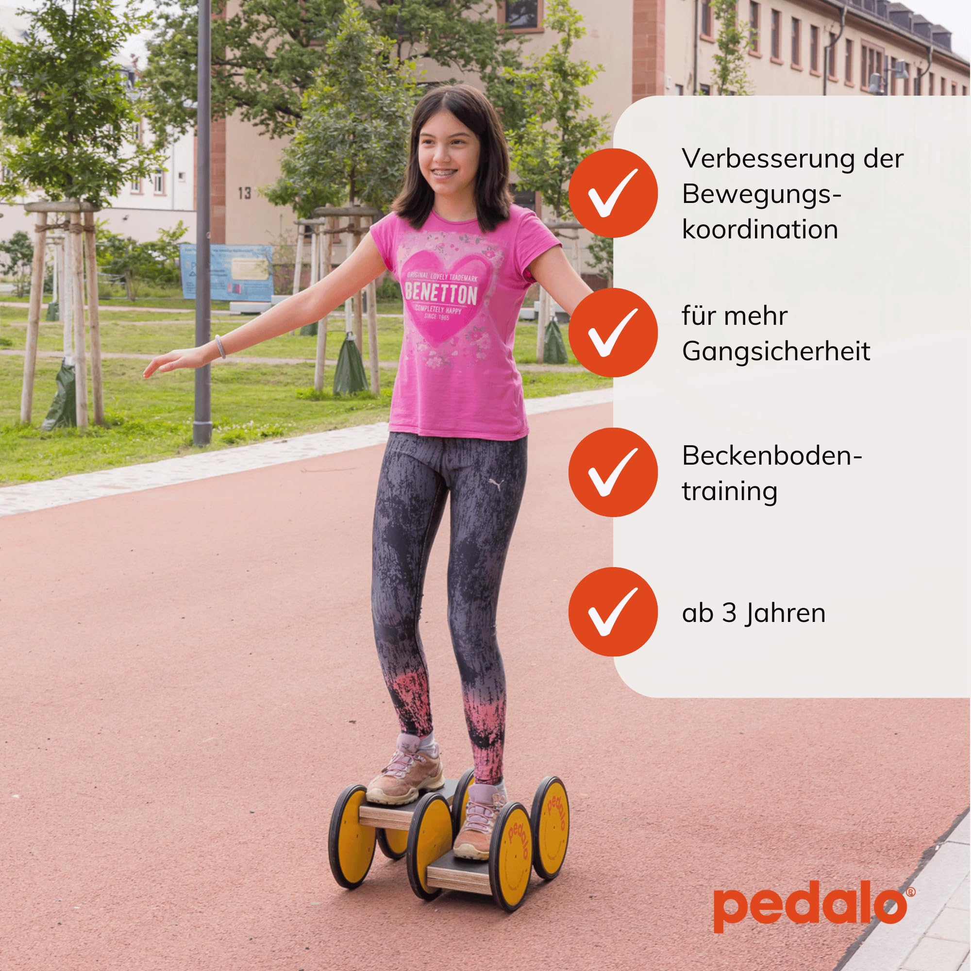 pedalo® Classic I Doppel I Gleichgewichtstrainer I Koordination I Balance I Rhythmusfähigkeit I Kinder I Erwachsene