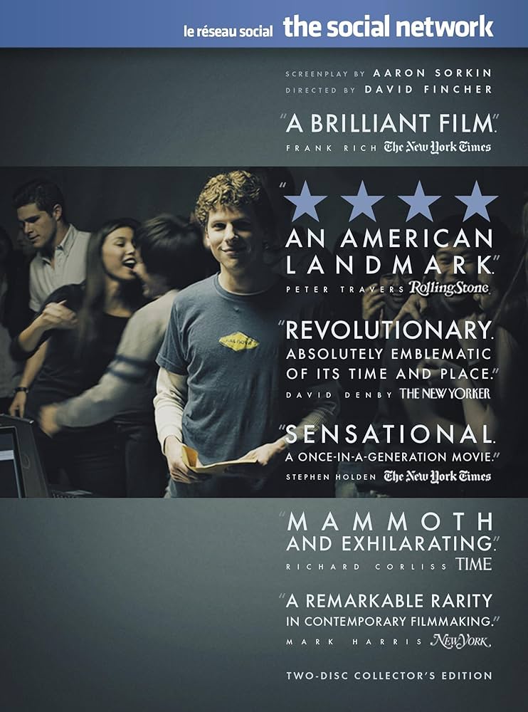 The Social Network [DVD] (2011) Jesse Eisenberg; Andrew Garfield; Armie  Hammer: Amazon.it: Film e TV