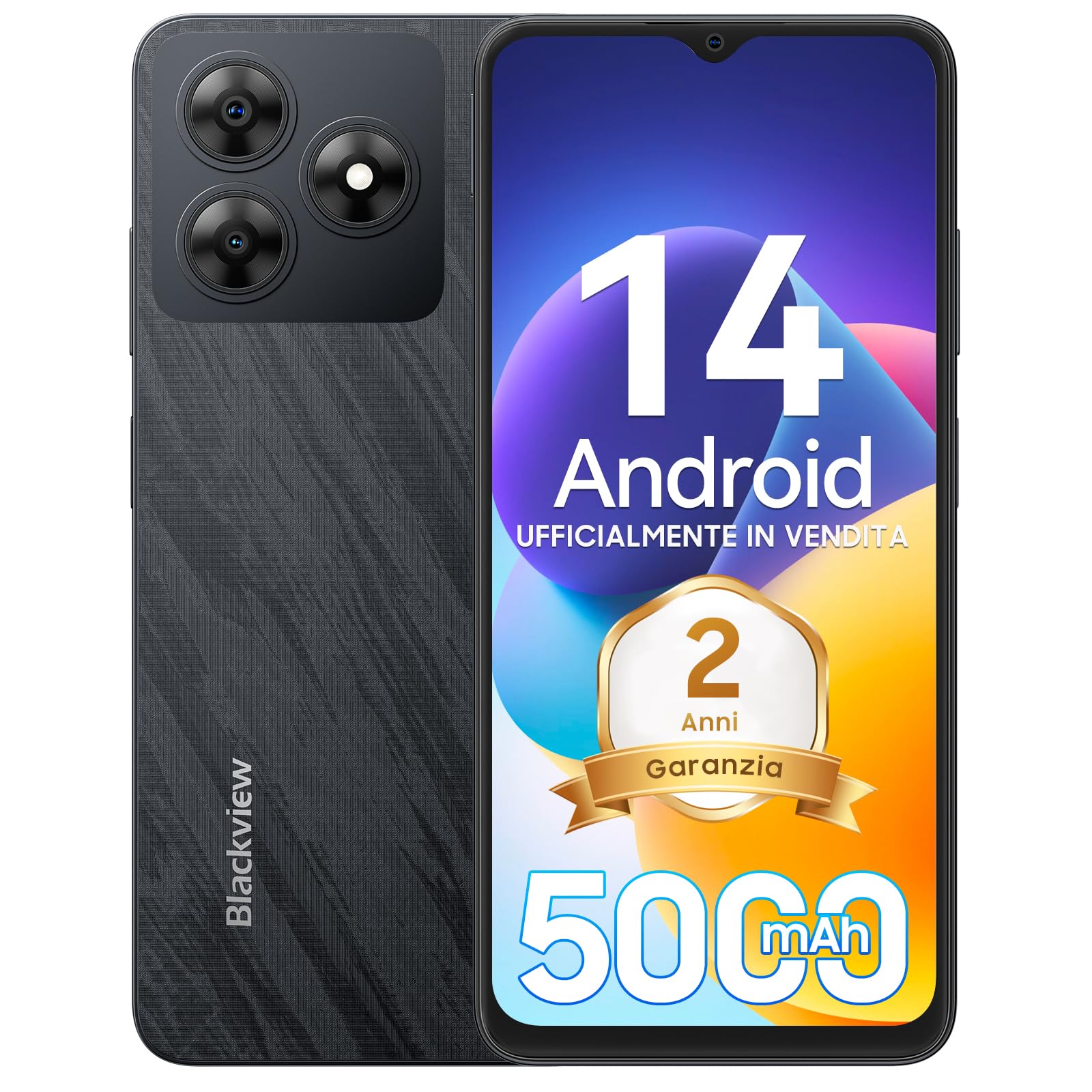 Blackview WAVE 8C Android 14 Smartphone, Octa-Core, 6GB+64GB/2TB