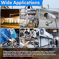 Vista 7 de Cable eléctrico de calibre 18, 8 conductores, cable de cobre estañado trenzado de 100 pies, cable de alambre 18AWG 8 con chaqueta de PVC negro