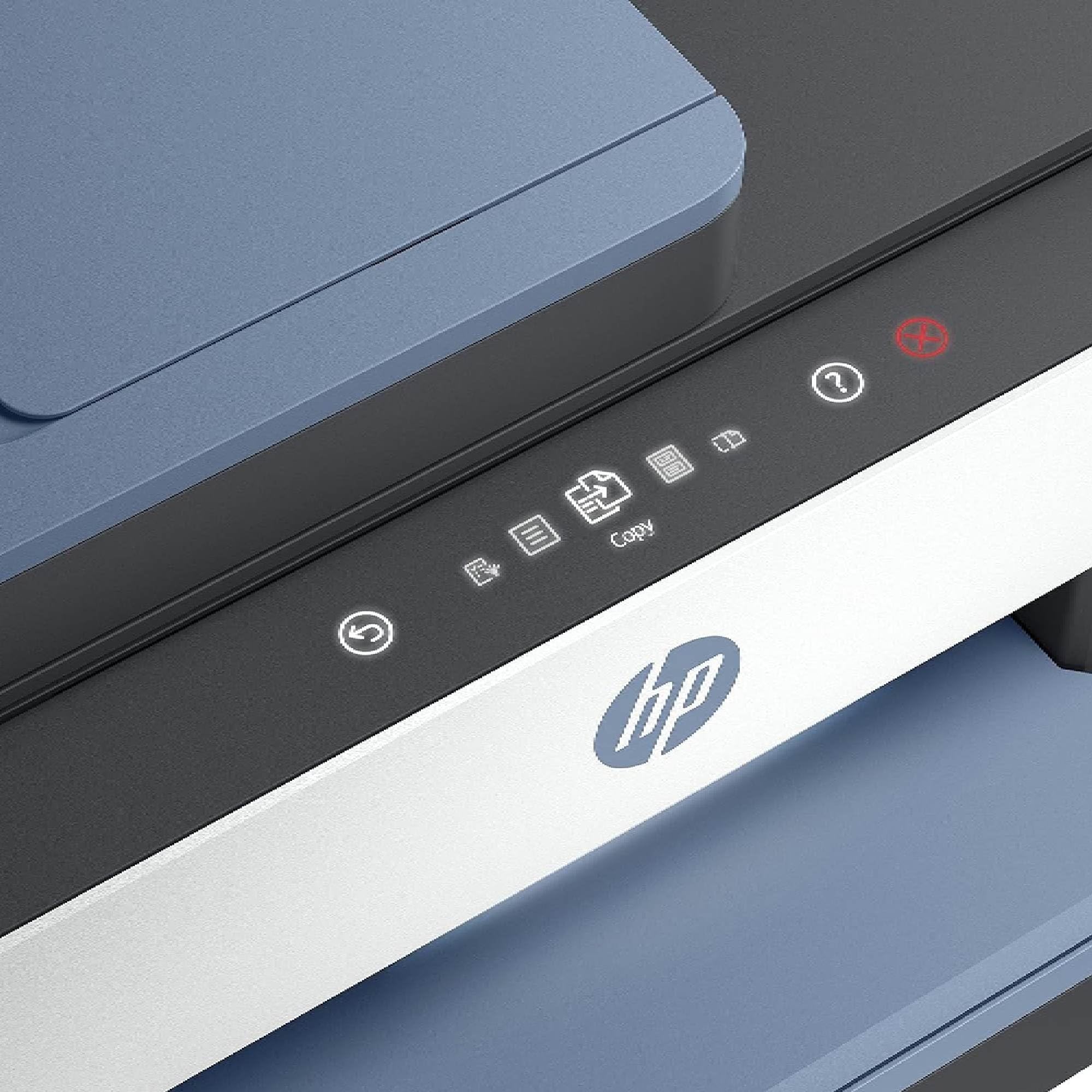 HP Smart Tank 7606, 28C03A, Imprimante Multifonction A4 avec réservoir d’Encre Rechargeable, Impression Couleur, Scanner, Photocopieur, Fax, Wi-FI, Application Smart, Blanche et Bleue