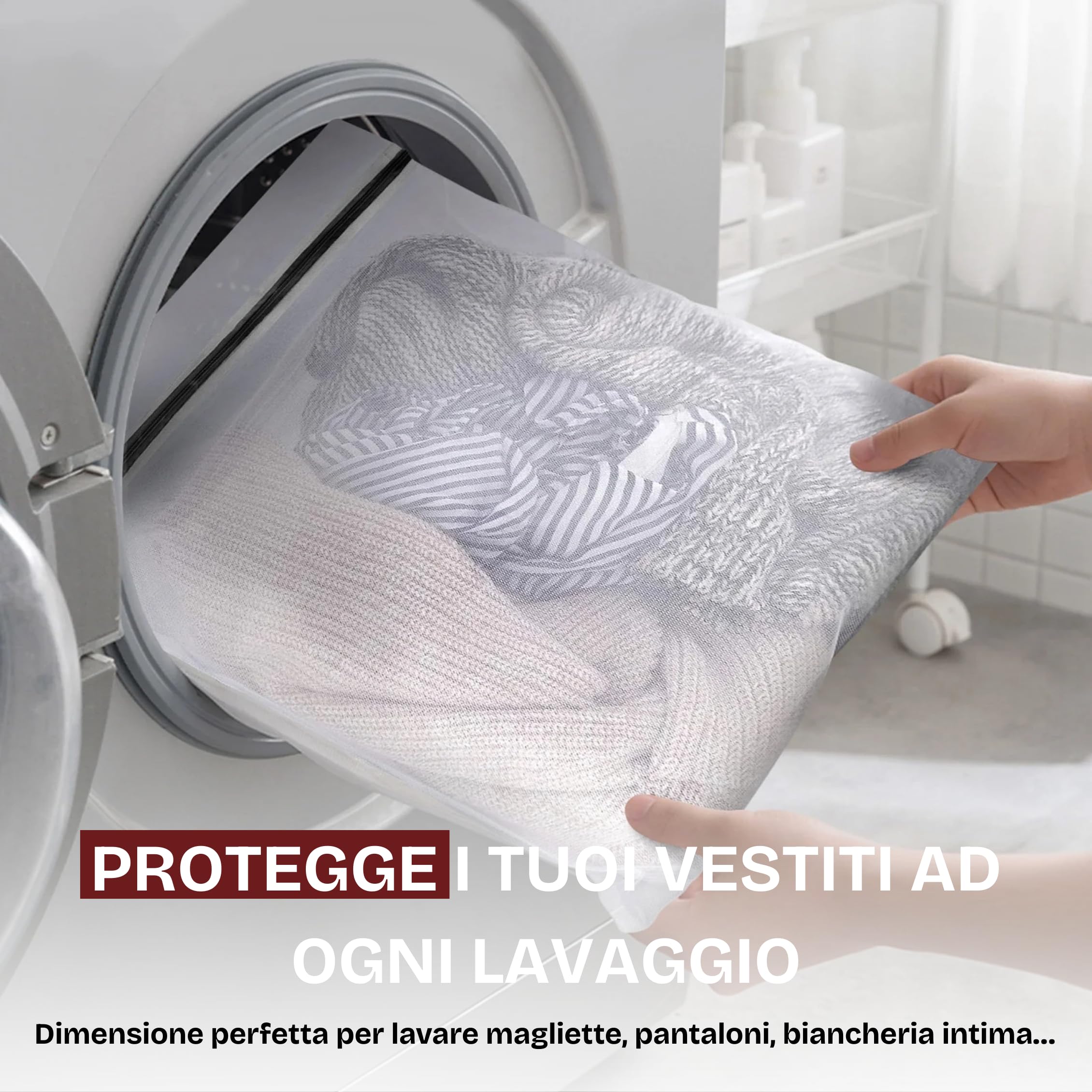 Set da 3 pezzi, 30x40 cm, rete per bucato, set di sacchetti per bucato per lavatrice, rete per bucato per lavatrice dedicata per delicati, biancheria | Leroy Merlin