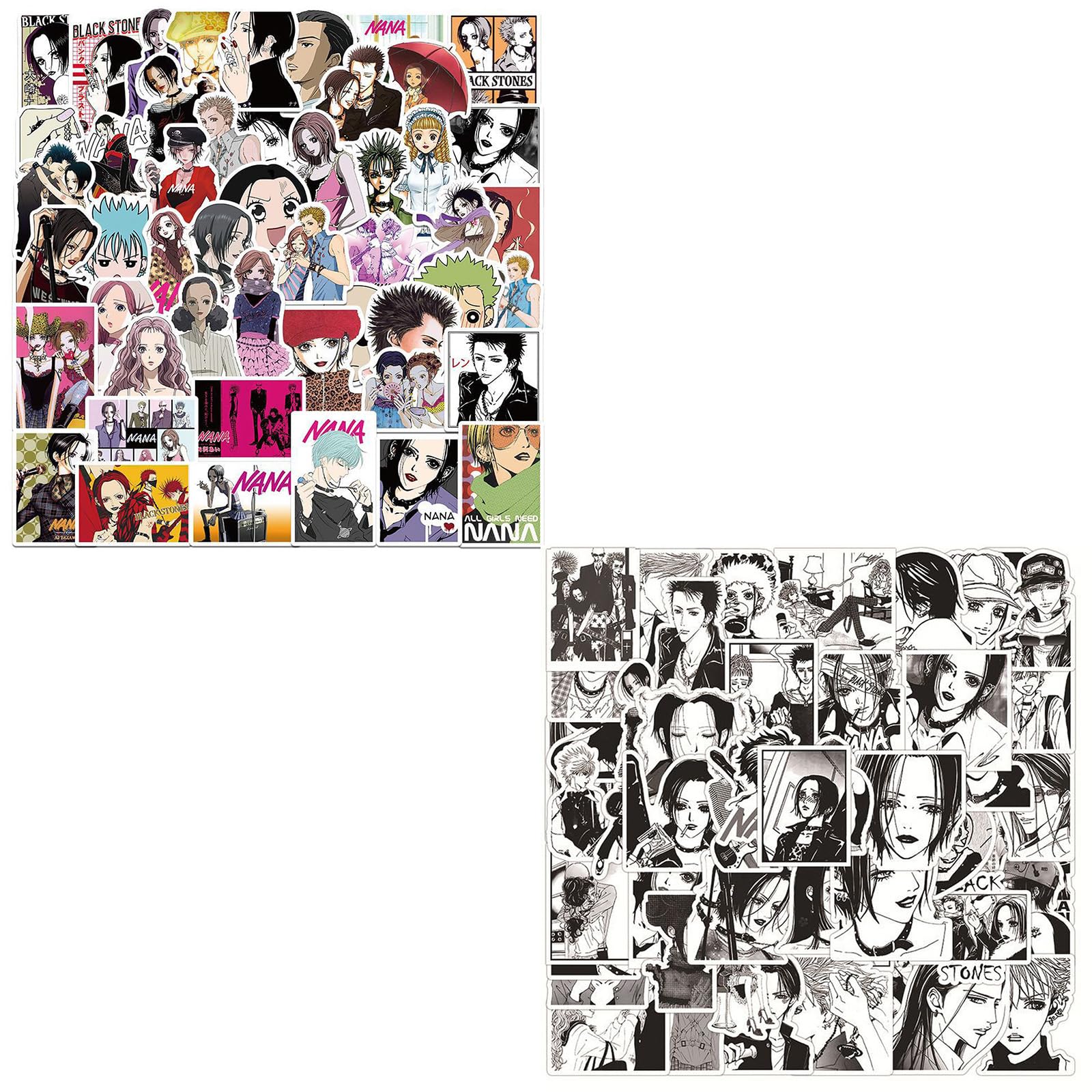 大崎ナナ NANA ナナ ステッカー 113柄セット シール ステッカーケース付き 貼り紙 手帳シール 日記 防水ステッカー かわいい DIY 手紙 ノート パソコン ギフト プレゼント