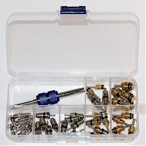 Miniatura 8 de Kit de reparación de aire acondicionado para automóvil - Juego de juntas tóricas + núcleos de válvula de CA | Fijar aire acondicionado | +