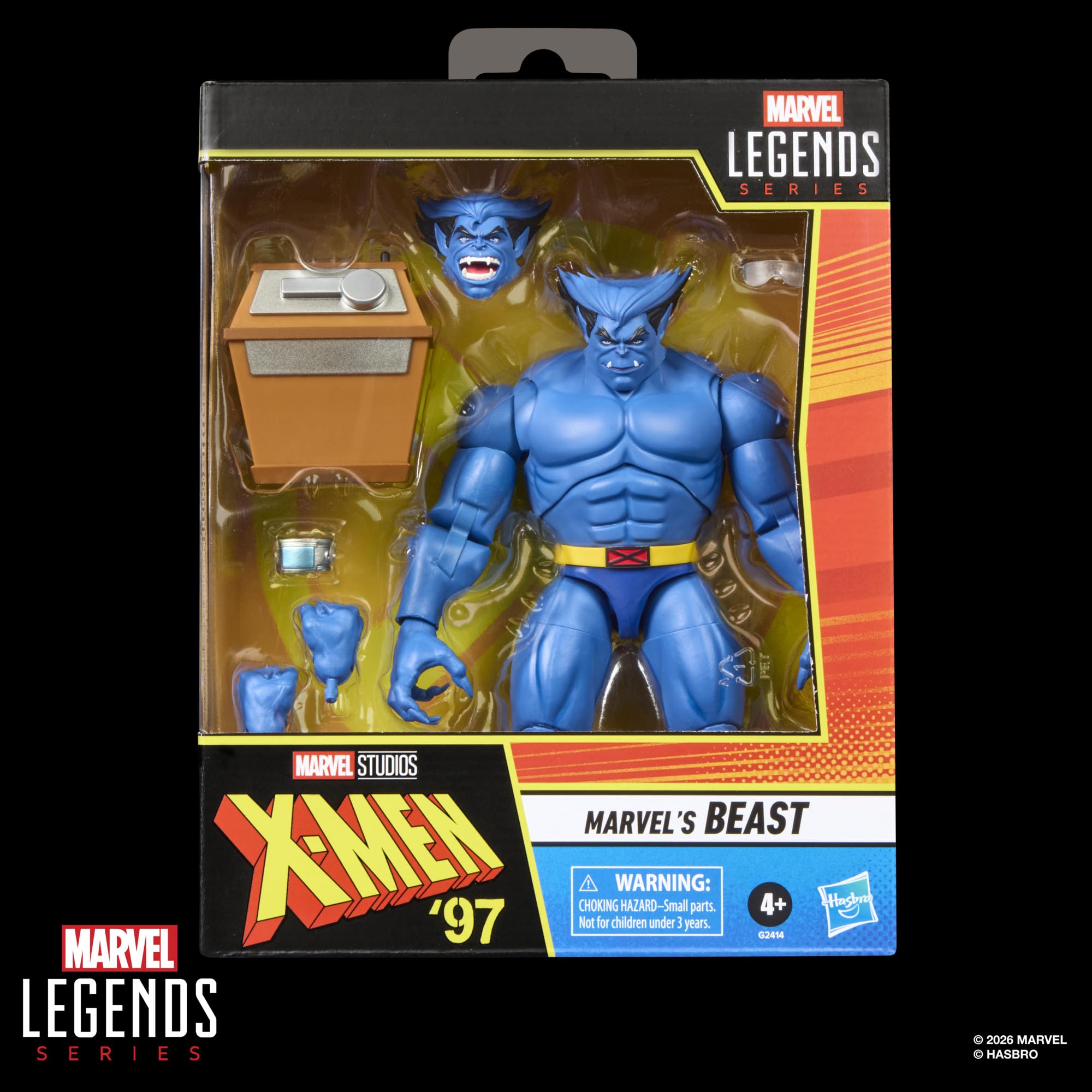 Serie Hasbro Marvel Legends, Marvel's Beast, action figure collezionabile ispirata a "X-Men '97", in scala da 15 cm