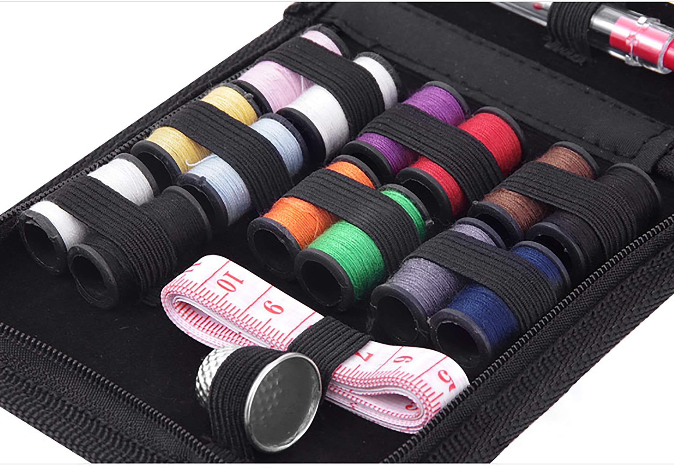 Kit De Couture Complet Pour Adultes Et Débutants - Fils, Aiguilles, Ciseaux, Mètre, Découseur - Étui De Voyage