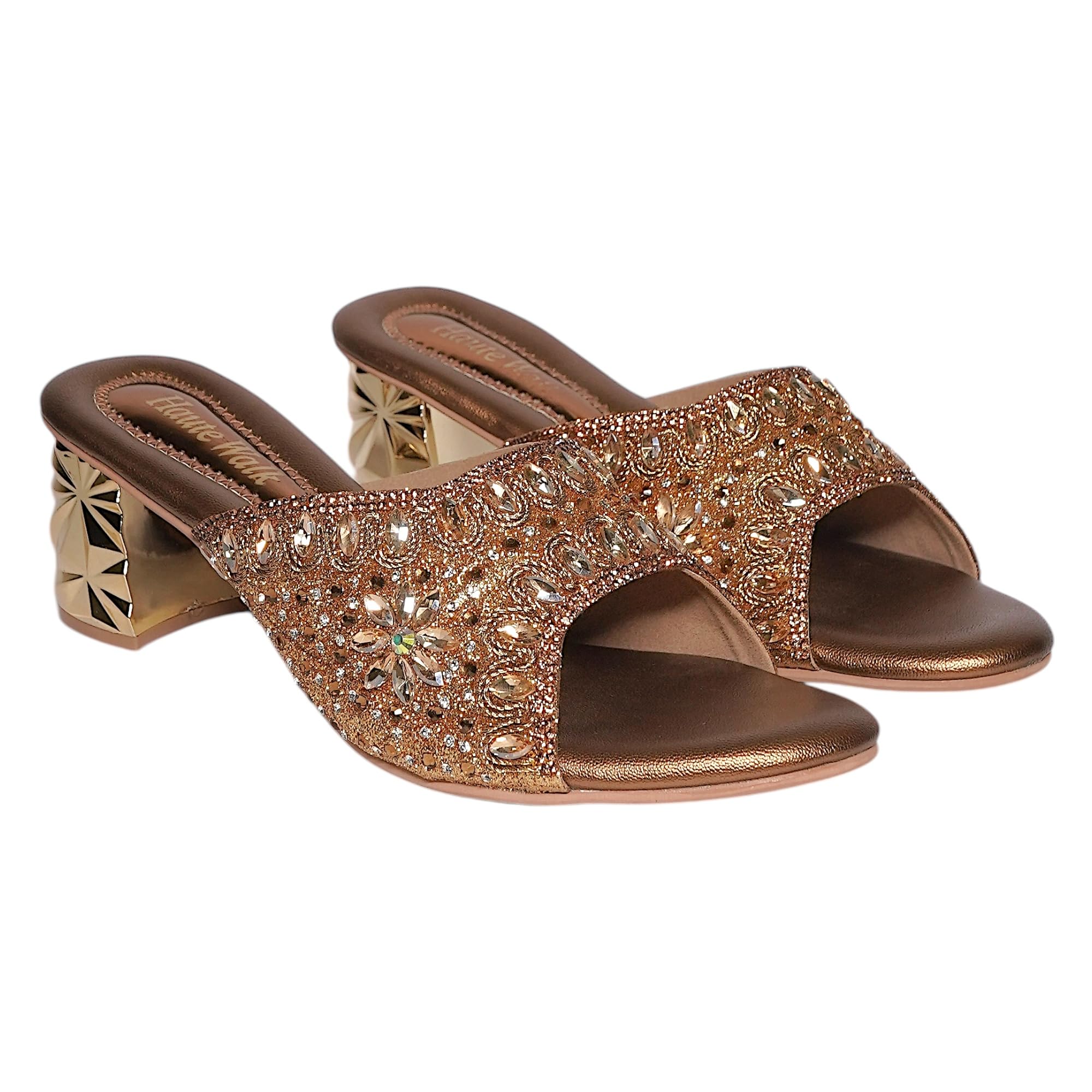 Wedding Sandals for Women Bridal Heels | Stylish PU Wedges Heels with Soft Foam Cushion | Comfortable Party & Ethnic Wear Heels for Brides-image-44