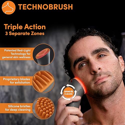 Miniatura 3 de Dogface Technobrush - Set de cuidado de la piel para hombre - Cepillo facial eléctrico, gel Wakeup Gel Face Wash para hidratar la piel, Day Boom,