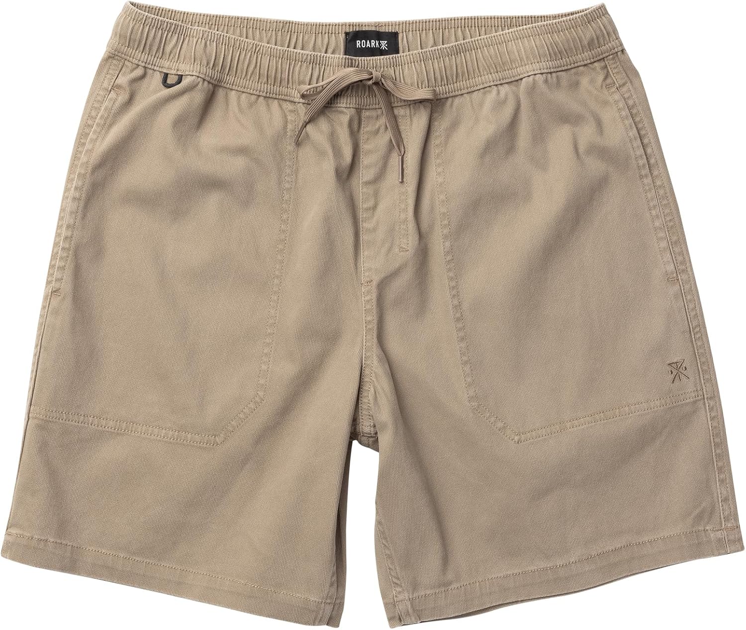 Roark Made to Fade Shorts for Men – Casual Cotton 7" Shorts with Drawstring Waist, Pigment Dyed Finish, Vintage Washed Look
