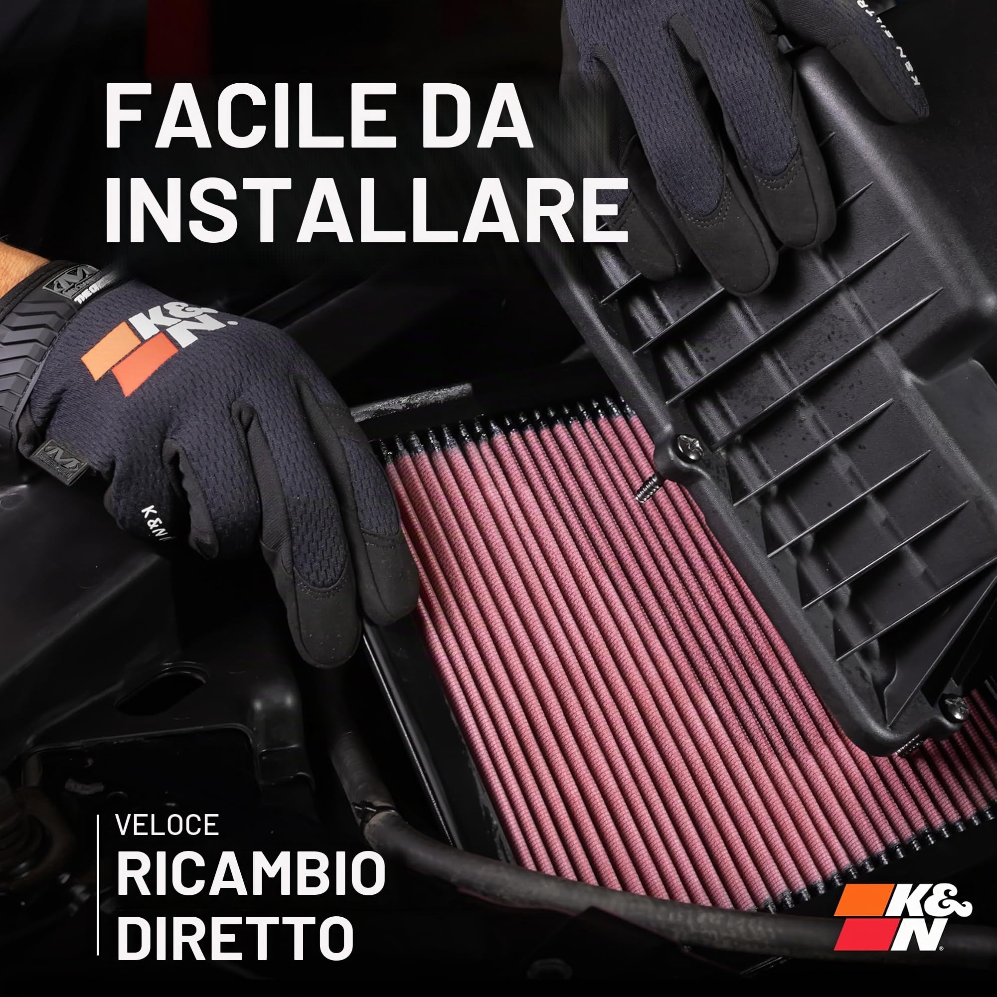 K&N 33-5029 Filtri Aria Sostitutivi Auto, Lavabile e Riutilizzabile