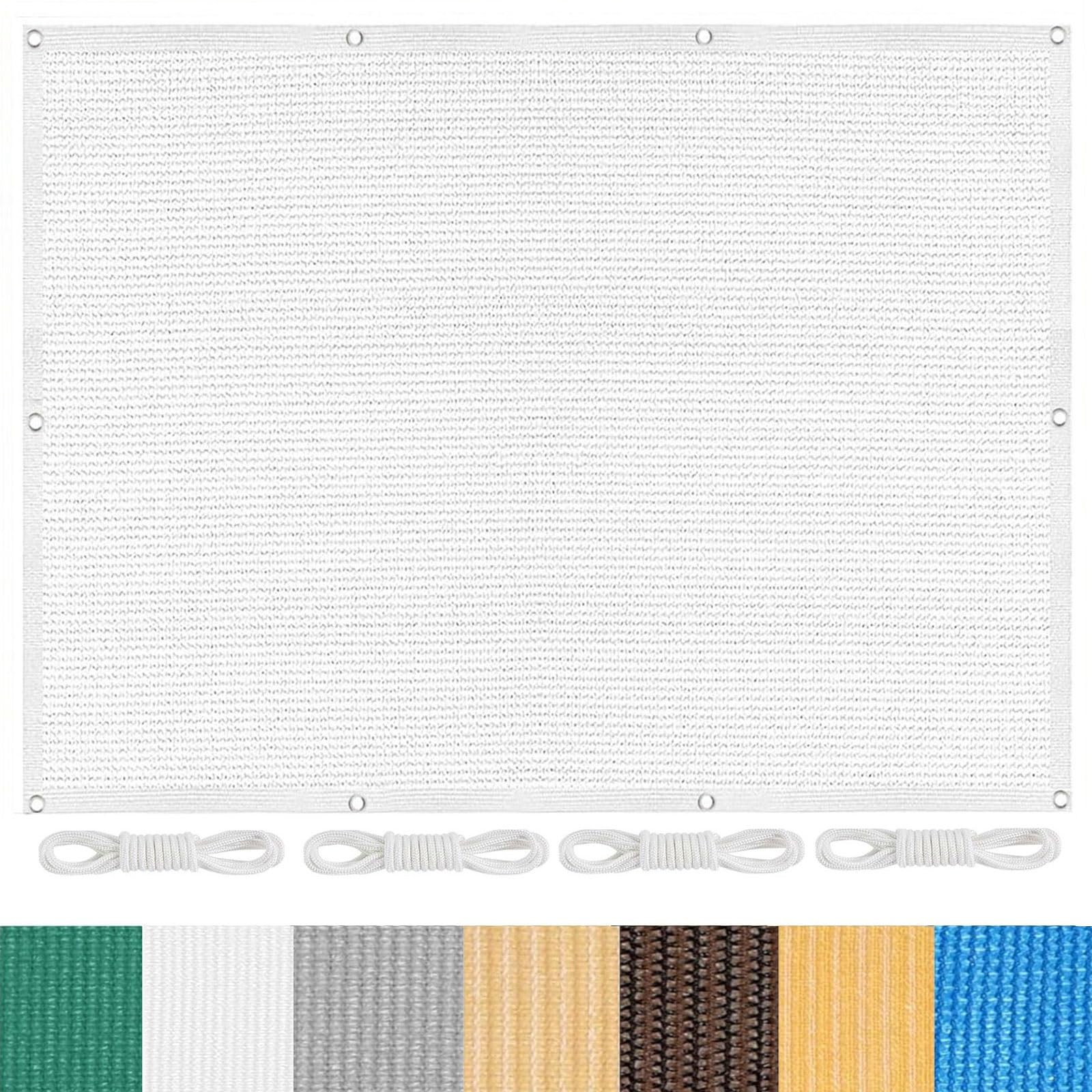 Voile ombrage rectangulaire 1.6x8m pour créer un coin de fraîcheur au jardin