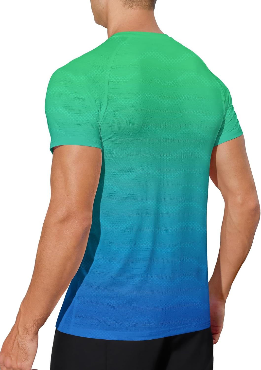 Mens Dry Fit Workout Shirts Quick Dry Performance Gym T Shirts for Men Athletic Running Training Top Tee Moisture Wicking - Image 2