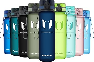Super Sparrow Trinkflasche – Tritan Wasserflasche – 350ml, 500ml, 750ml, 1000ml – BPA-frei – Ideale Sportflasche – Sport, Wasser, Fahrrad, Fitness, Uni, Outdoor – Leicht, Nachhaltig