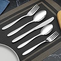 Vista 5 de Ramddy Juego de cubiertos de cocina de acero inoxidable de 70 piezas para 14
