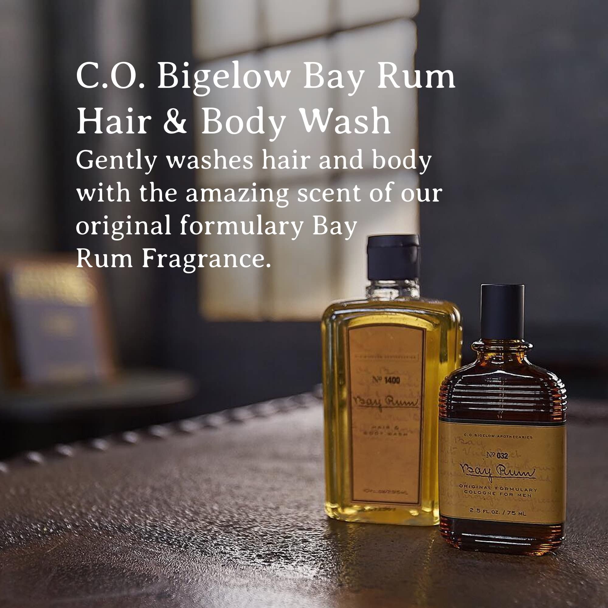 C. O. Bigelow CO Bigelow Bay Rum Flüssigseife für Männer Haar- und Körperseife Nr. 1400, 10 fl oz. Flüssigseife für Körper und Männer Shampoo inkl