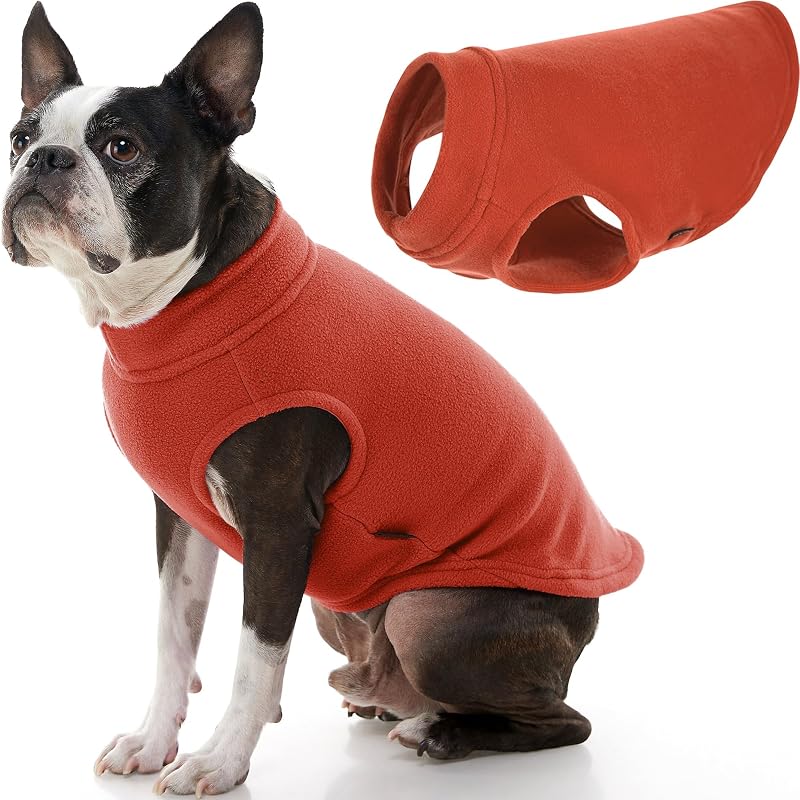Casaco de Inverno para Cães Gooby Stretch Fleece Vest Pumpkin (X-Large)