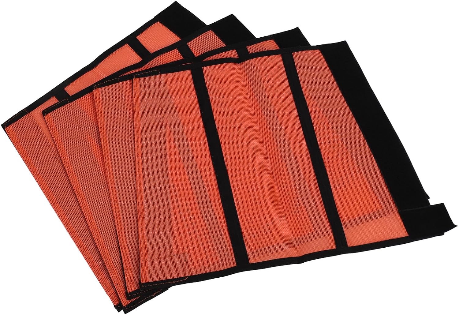 Horse Fly Leggings, Prevent Trampling Fine Mesh Leg Protection Tear Resistant Horse Fly Boots for Outdoor (Orange)