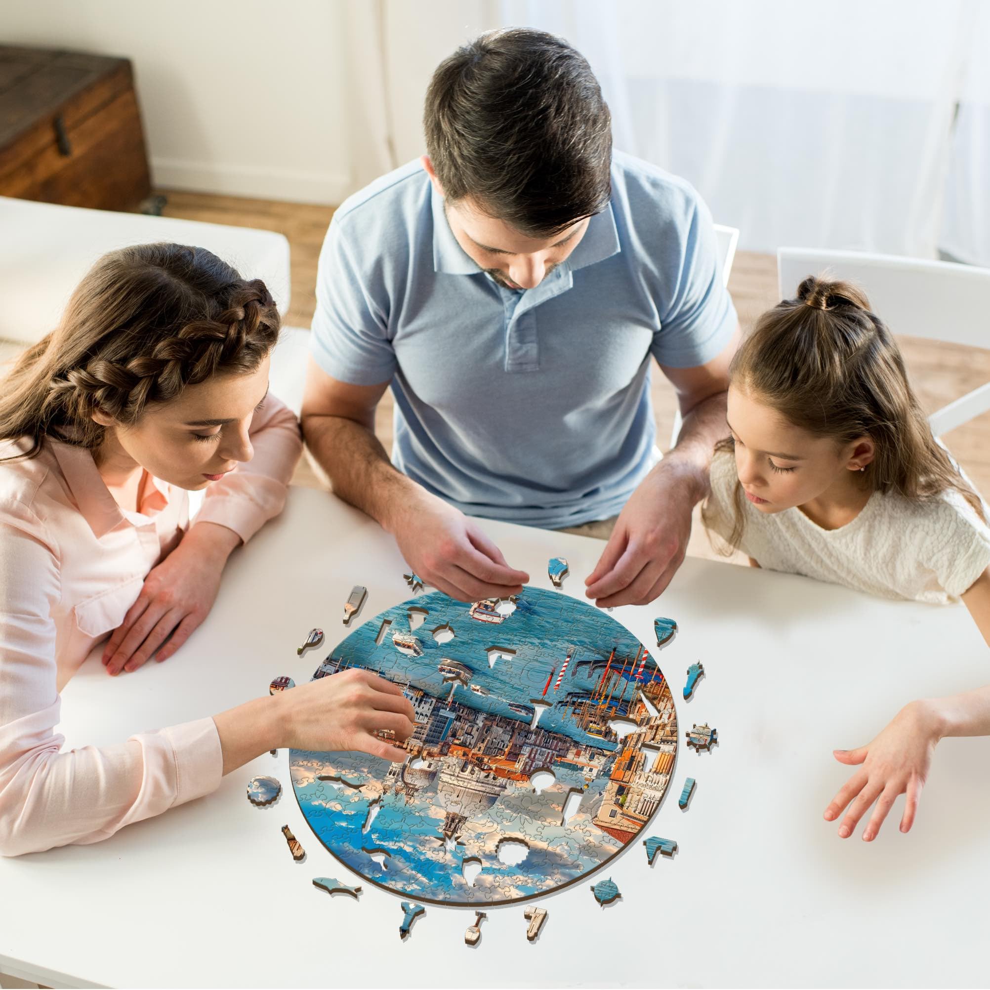 Iconic Puzzles - Incantevole Venezia, Italia, puzzle in legno 100% sostenibile, Regali per Bambini e Adulti, taglia L, 600 Pezzi