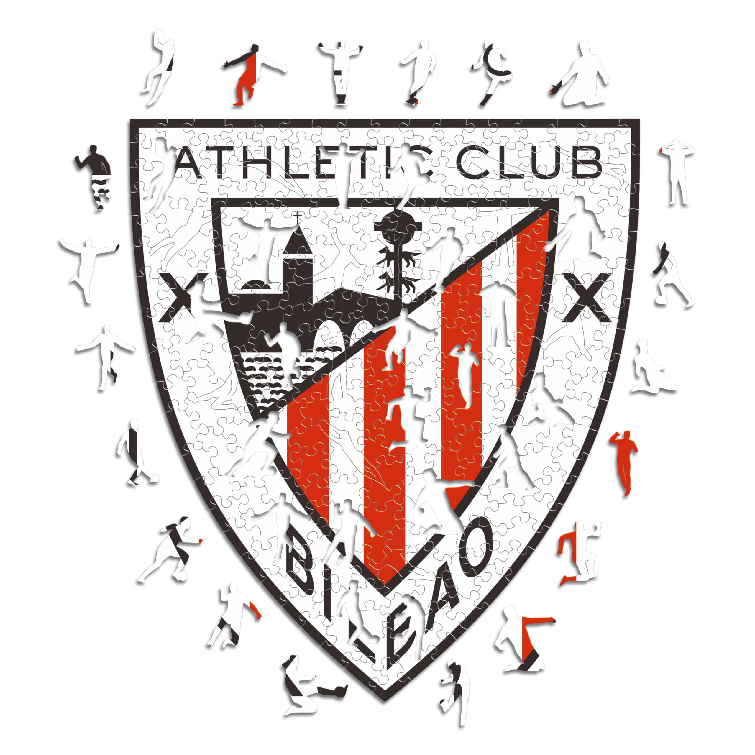 Iconic Puzzles, Athletic Club, Logo, Officially Licensed Wooden Puzzle, 100% Sustainable, Gift for Adults and Children Size S