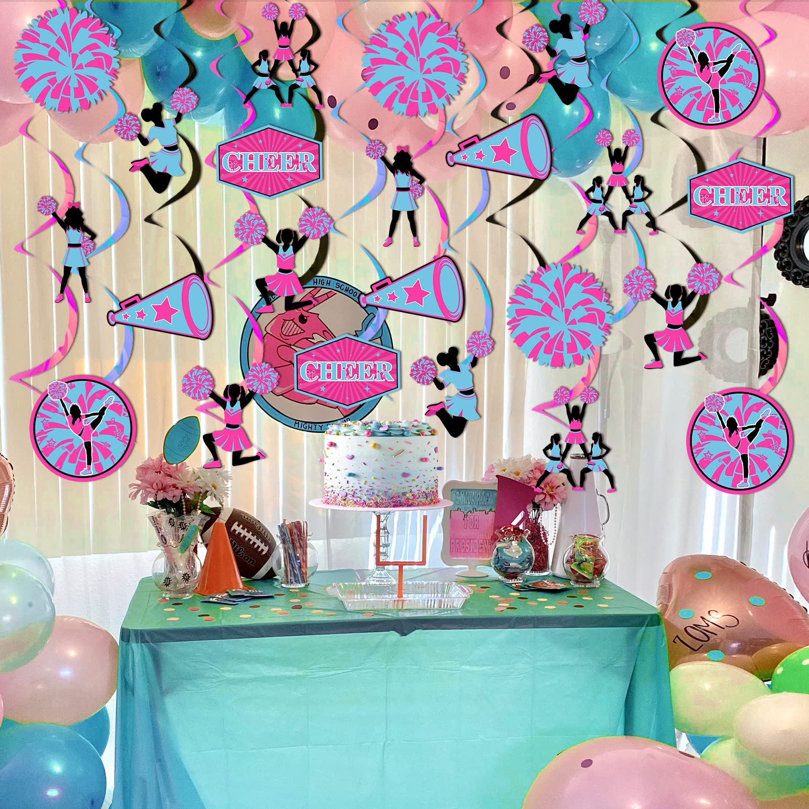 Amazon.com: JOYMEMO 24 Pieces Cheerleading Hanging Swirls