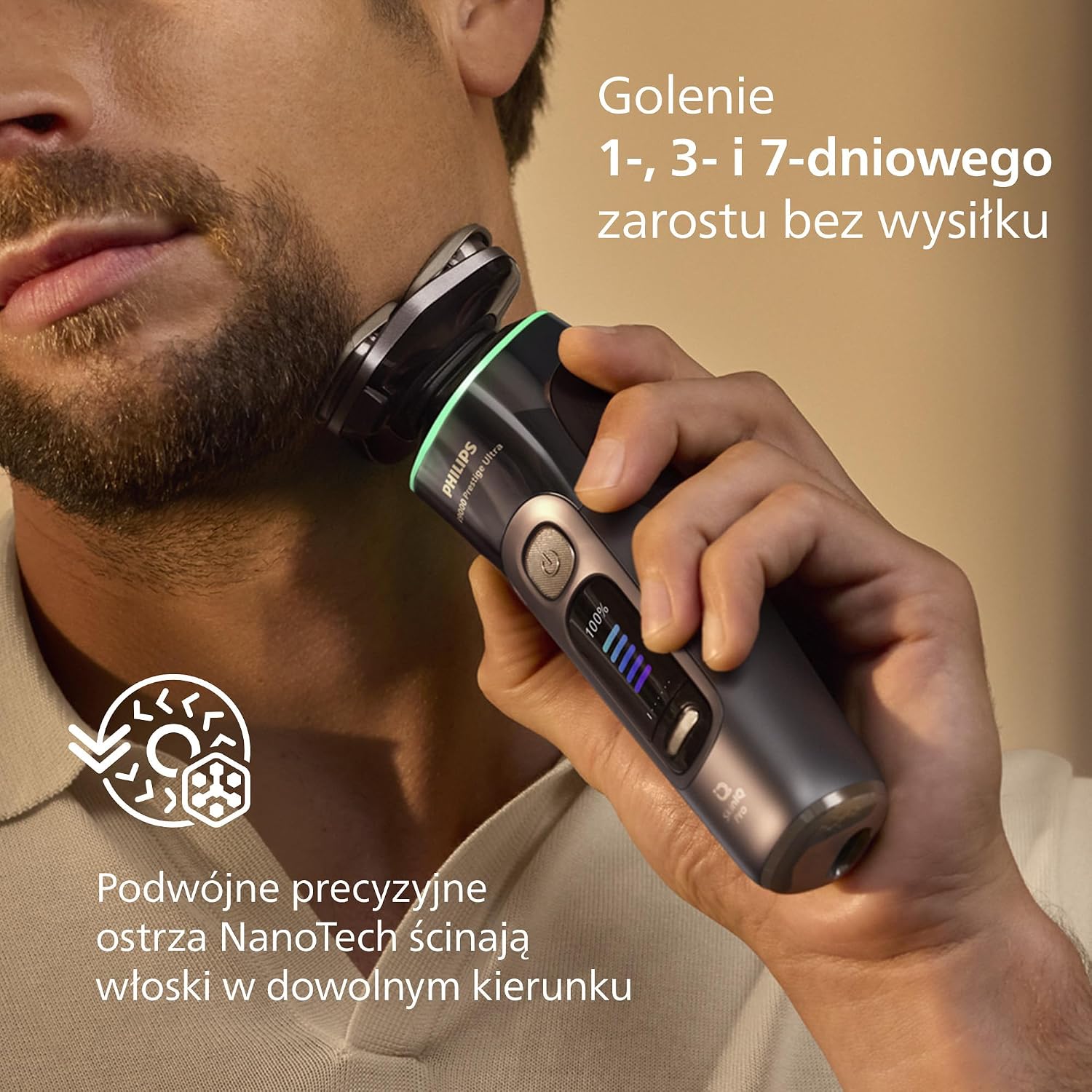 Philips Shaver i9000 Prestige Ultra электробритва для сухого и влажного бритья с технологией Skin IQ Pro системой Triple Lift Cut лезвиями поворачивающимися на 360º 5 режимами бритья модель XP9402 11