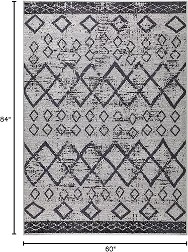 Miniatura 282 de Antep Rugs - Alfombras antideslizantes de 3 x 5 pies (antideslizante) con parte trasera de goma, de estilo antiguo, bohemio, marroquí y con pelo