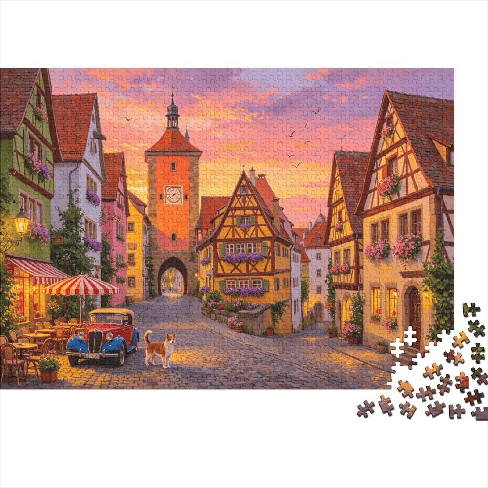 Bf77f157-02c7-41b5-b14c-518bfd8e127d Jigsaw Puzzle 1000 Piece Recyclable Material Puzzles for Elderly Relieve Senile Dementia Fun Activity Great Gift Idea 38x26cm/1000pcs