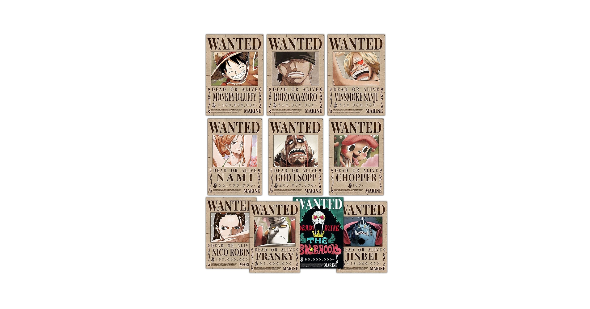 ワンピースポスターセット Amazon.co.jp: ComicSense.xyz ワンピース アニメ 指名手配