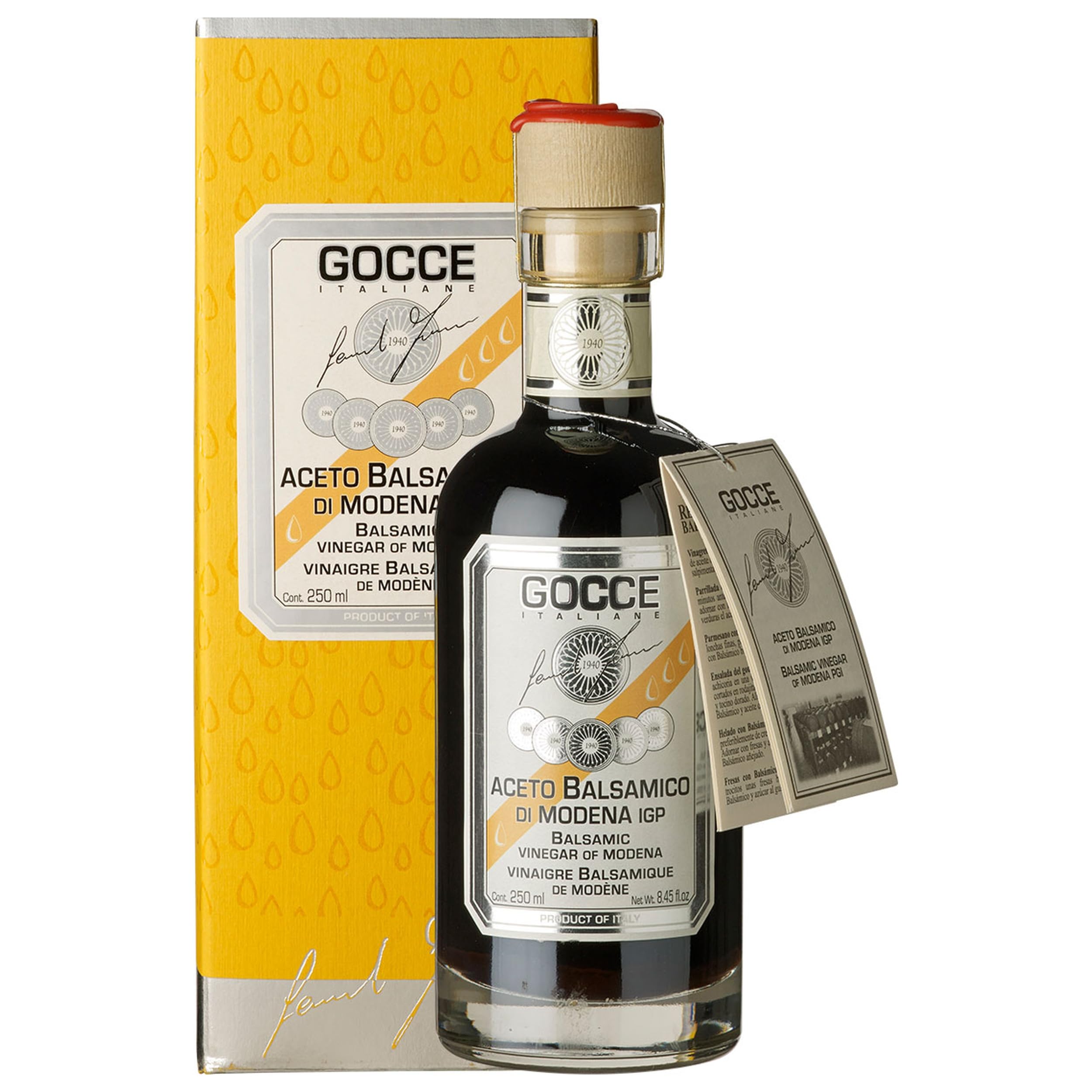 Leonardi Gocce Aceto Balsamico di Modena IGP 10 Travasi Italien inkl. FeinWert E-Book (6 x 0.25 l)