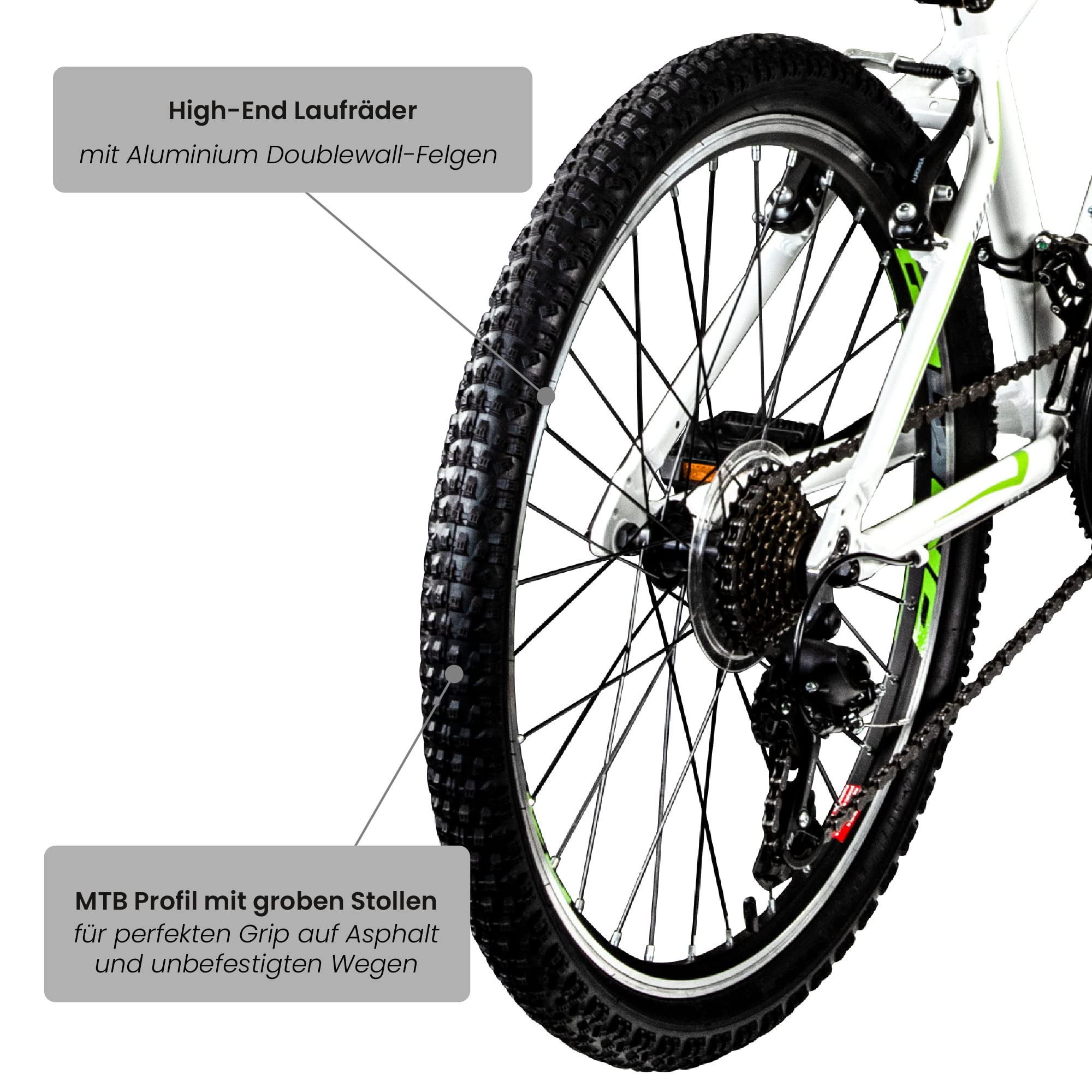 Galano G200 24 Zoll Jugend Fahrrad 21 Gang Mountainbike ab 8 Jahre MTB Hardtail Kinder Fahrrad Mountain Bike für Jungen und Mädchen Jugendfahrrad V-Brakes