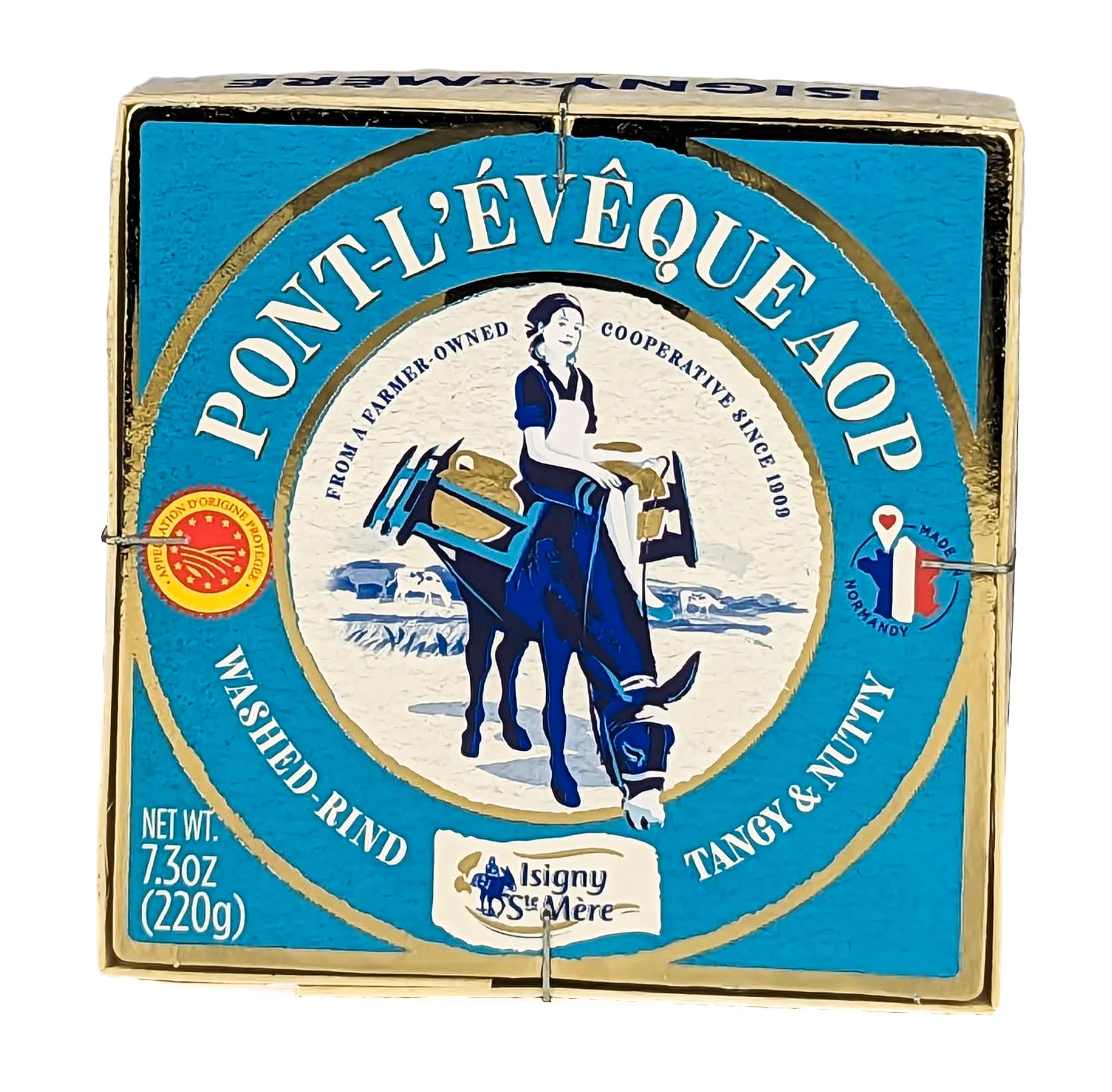 Generic Pont-Leveque AOP Isigny Washed Rind 7.3 oz (Pack of 2)
