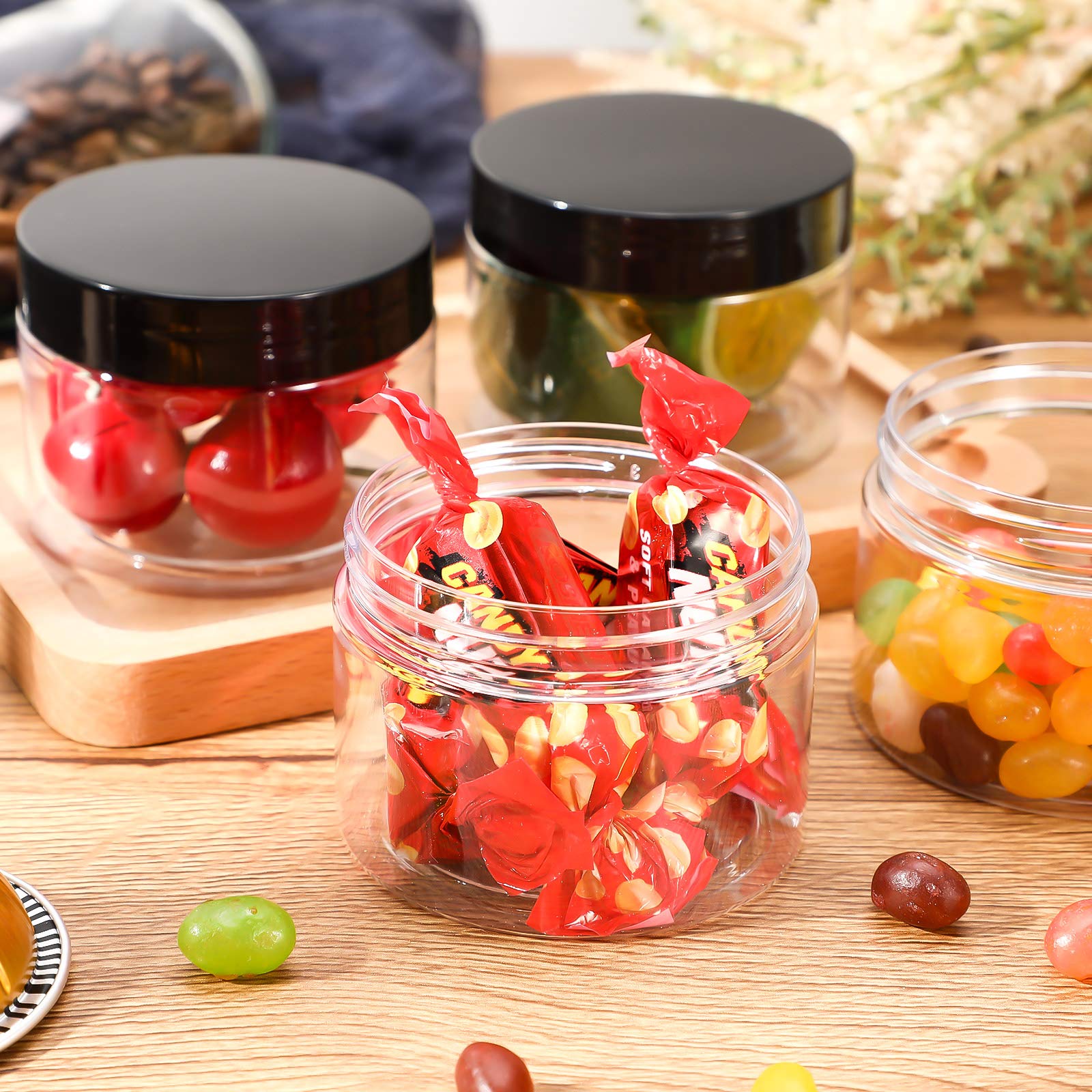 4 Barattoli Plastica 60ml A Bocca Larga - Contenitori Trasparenti Antiperdita Per Trucco E Viaggi - Foto 10