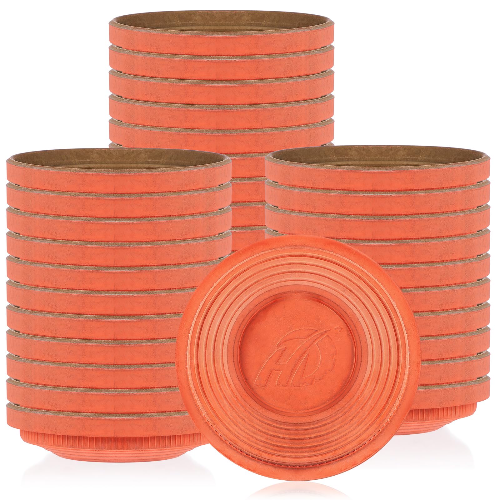 Silipull 50 Pcs Clay Pigeon Trap and Skeet Targets Biodegradable Clay Target Refill Disks, 110mm High-Visibility Targets for Skeet & Trap Shooting, Practice Shattering Disc (Orange)-image-14