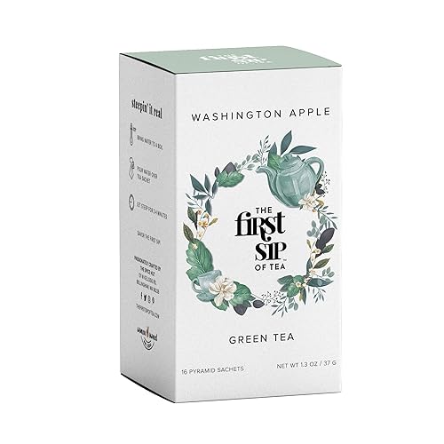 Washington - Caja de té verde de manzana The Spice Hut 13 onzas paquete de 16