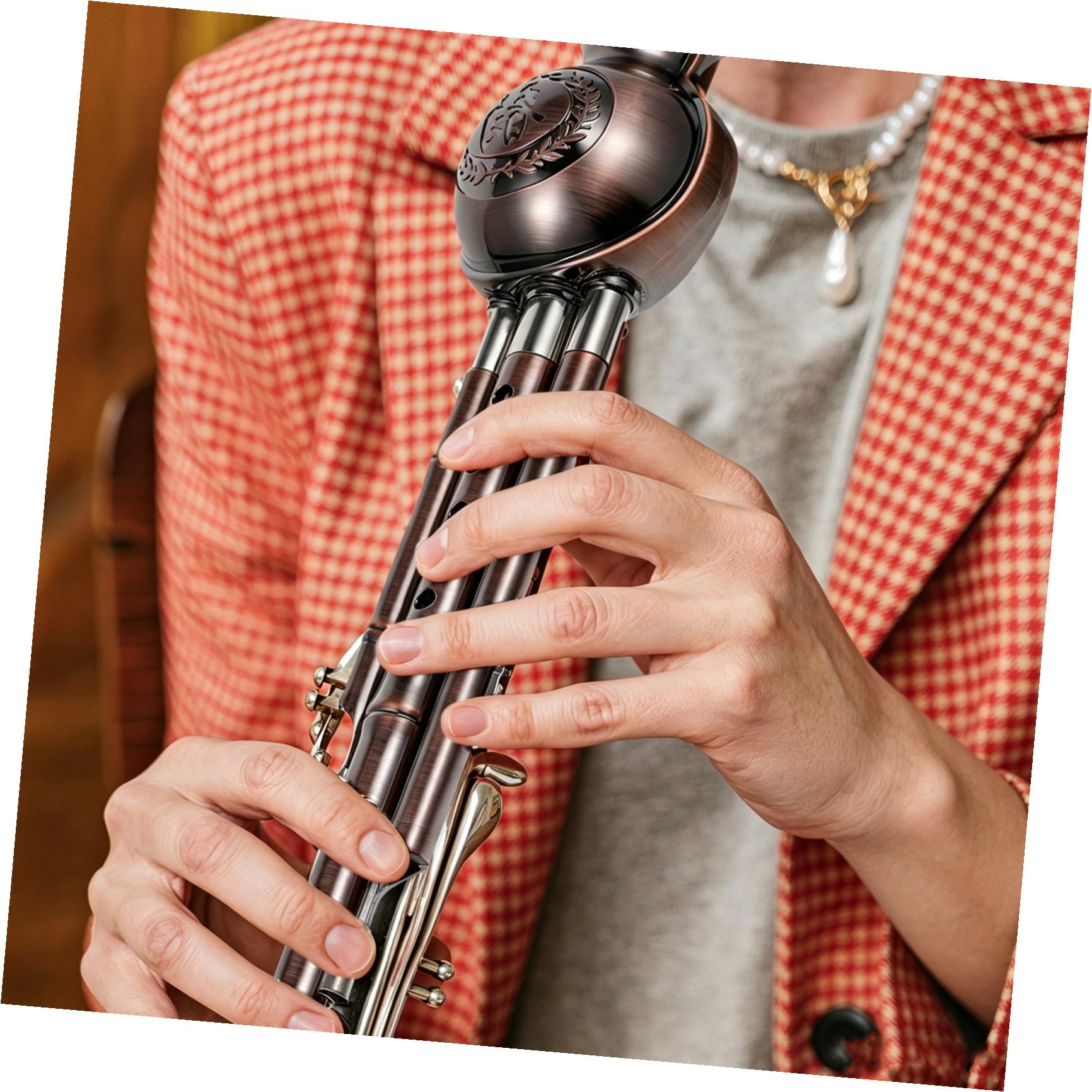 Toddmomy Instrumento Musical Étnico Chino Varios estilos Flauta de Cucurbitáceas Varios estilos en Tono C de Pp Dorado Nudo Decorativo para Principiantes Adecuado para Practicar Flauta de Calabaza