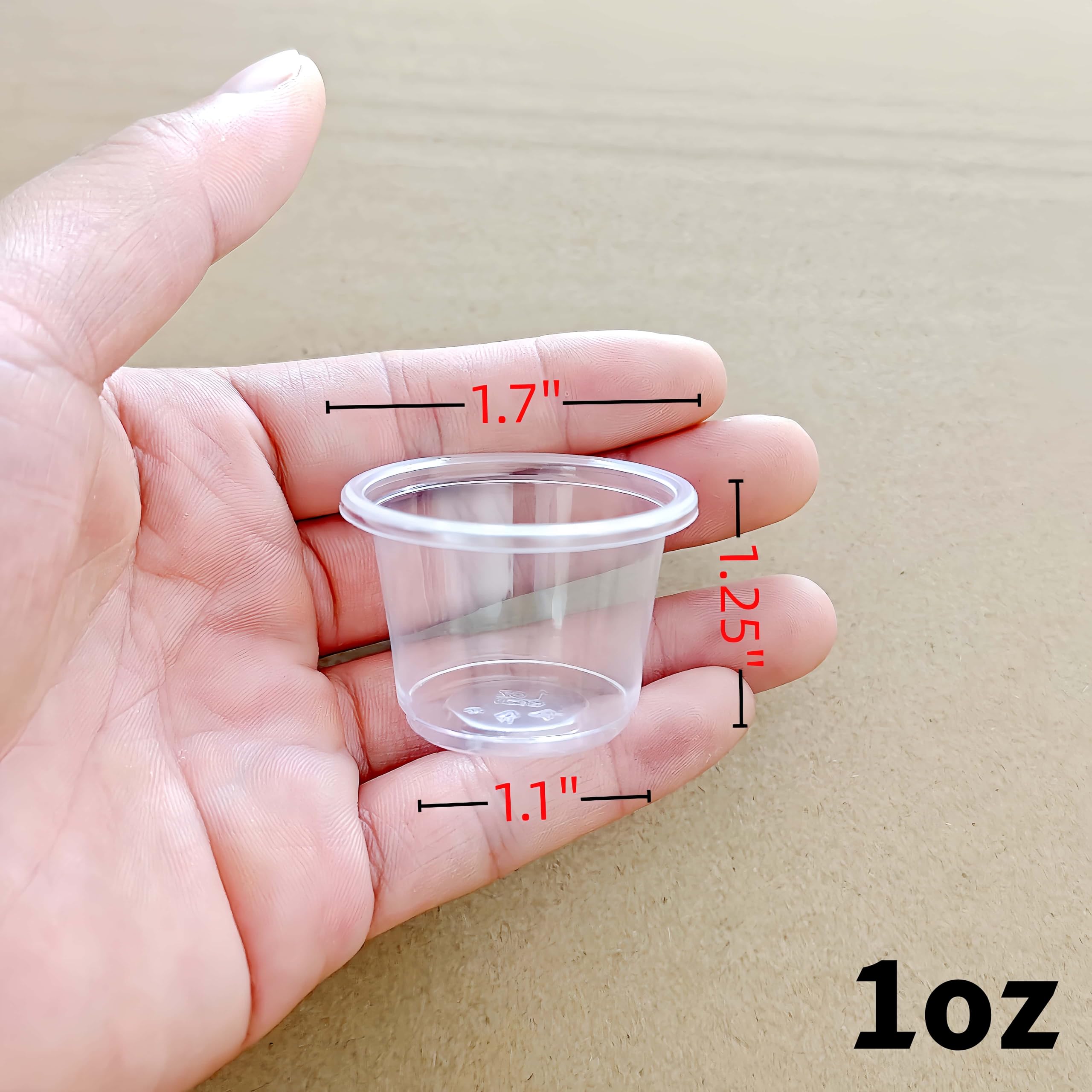 Amazon.com: Cynohesta Tiny Disposable Small Plastic Cups Mini Communion  Jello Sample Tasting Little Shot Glasses Clear Cup 1 1.5 2 3 oz (500, 3OZ)  : Health & Household