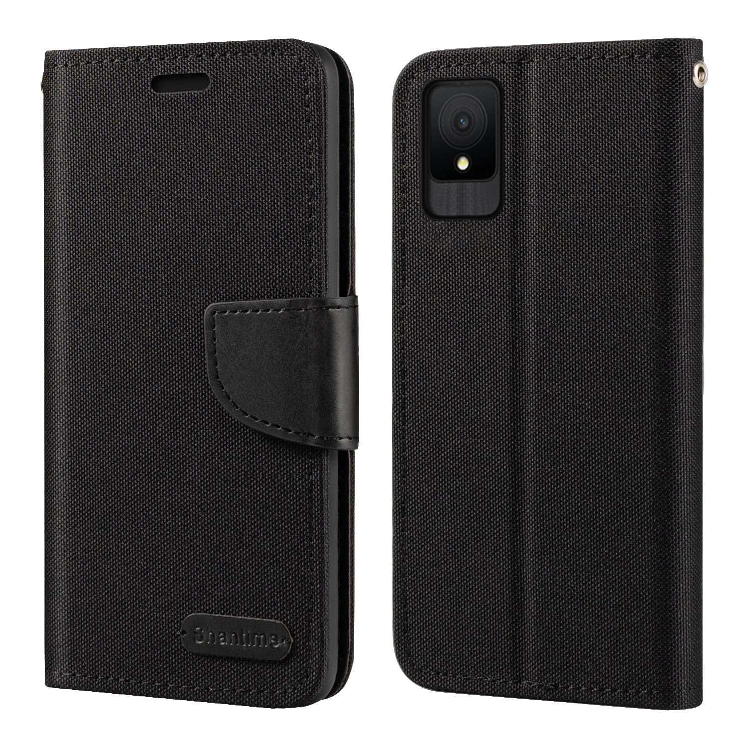for TCL 502 Case, Oxford Leather Wallet Case with Soft TPU Back Cover Magnet Flip Case for TCL 502