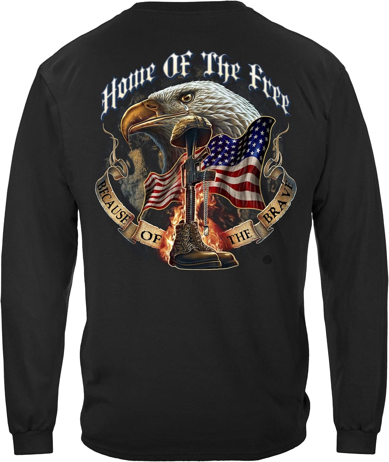 Erazor Bits Home of The Free Long Sleeve T Shirt MM141LS