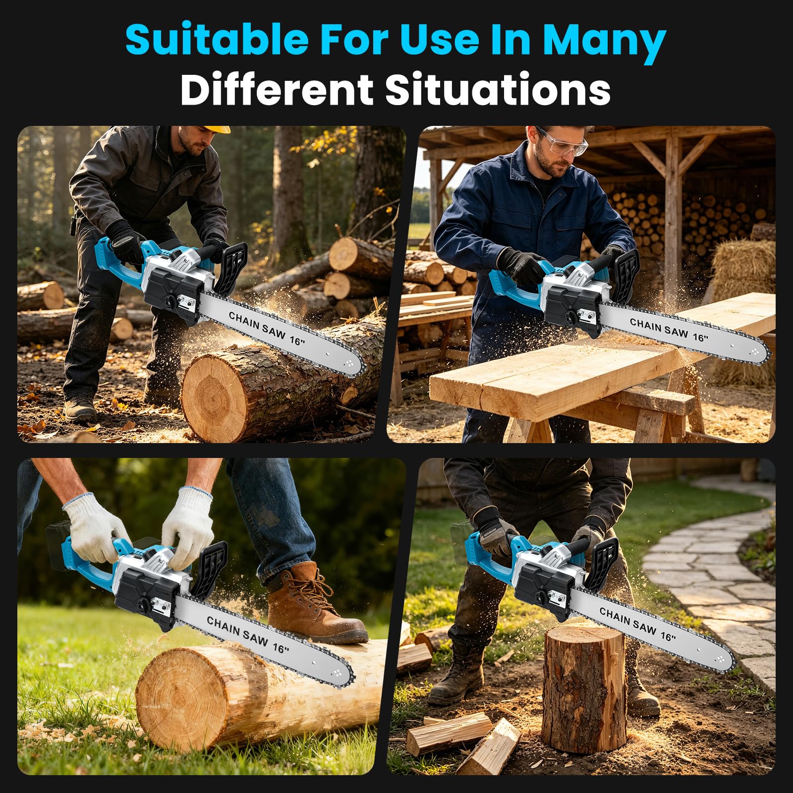 Tronçonneuse sans fil 40,6 cm pour Makita 18V (sans batterie)