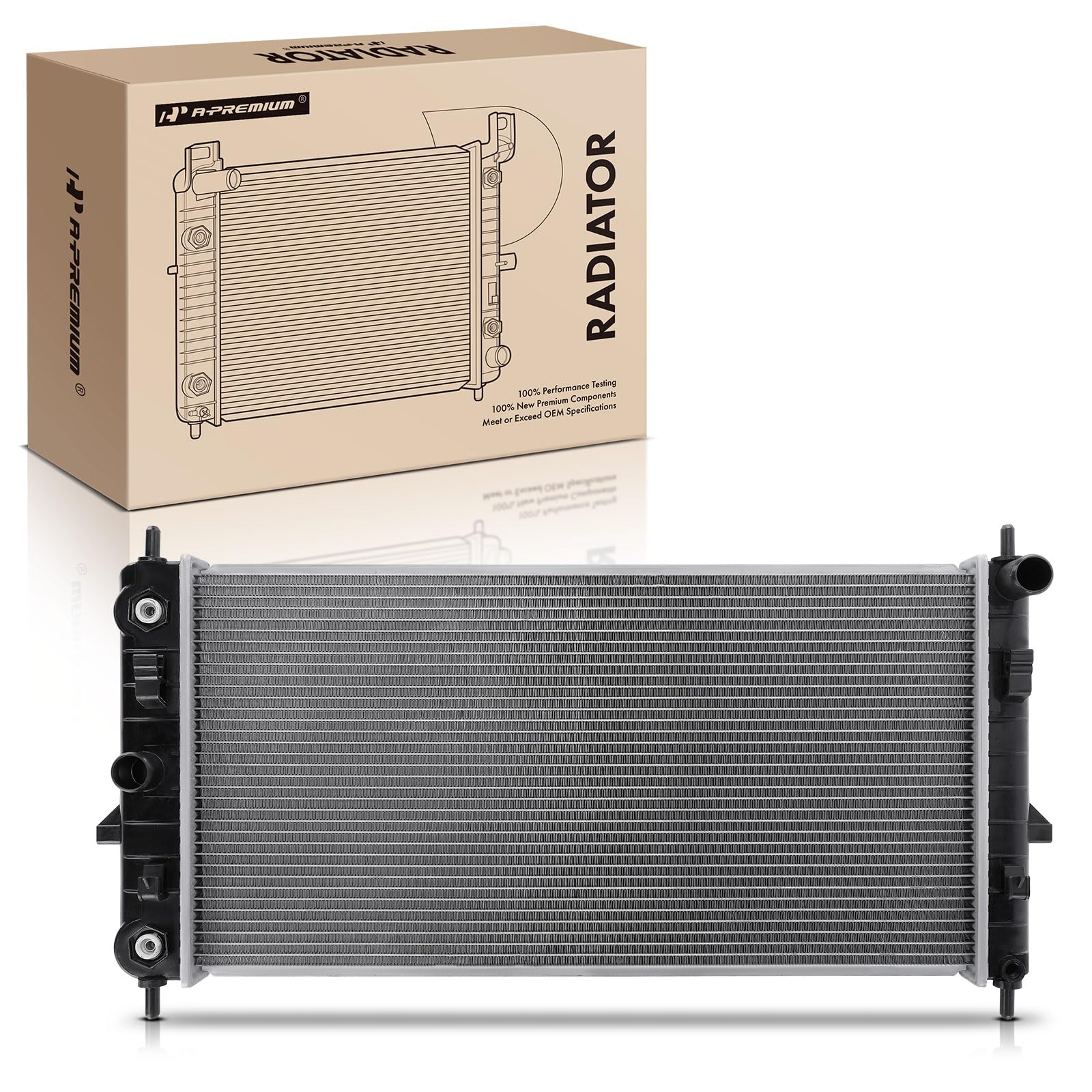 Photo 1 of A-Premium Engine Coolant Radiator with Transmission Oil Cooler Compatible with Chevy Cobalt 2005-2010 & Pontiac G5 2007-2010 & Pontiac Pursuit 2005-2006 & Saturn Ion, Auto trans.