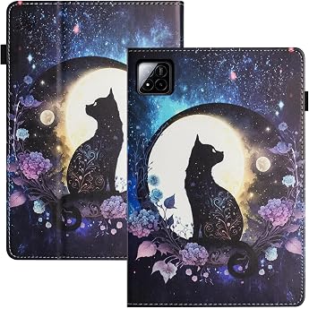 Case for Xiaomi Pad 7/Pad 7 Pro 11.2 Inch 2024 PU Leather Protective Case with Card Slots Pen Holder Stand Function Tablet Flip Protective Case for Xiaomi Pad 7/Pad 7 Pro Cat