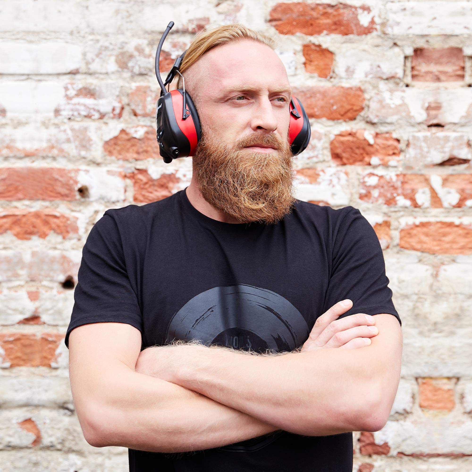 Nordstrand Słuchawki ochronne nauszne nauszne – radio AM/FM – gniazdo stereo do telefonu - NRR 25dB
