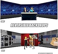 Vista 4 de Dioramas de fondo reversibles de figuras de acción de lucha para figuras de acción de lucha de WWE y AEW