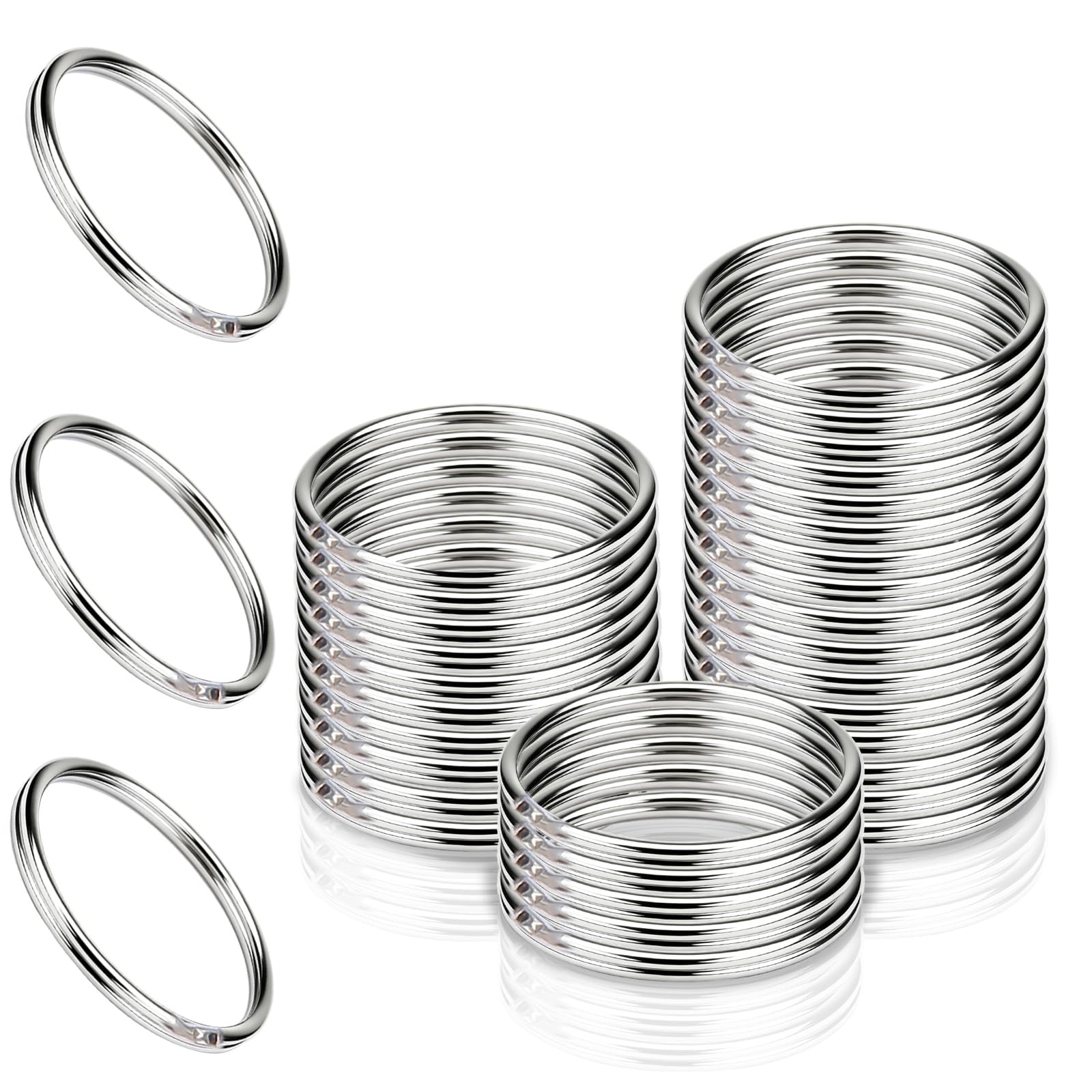 Kangaro sleutelringen metaal 25 mm (100 stuks) Kangaro