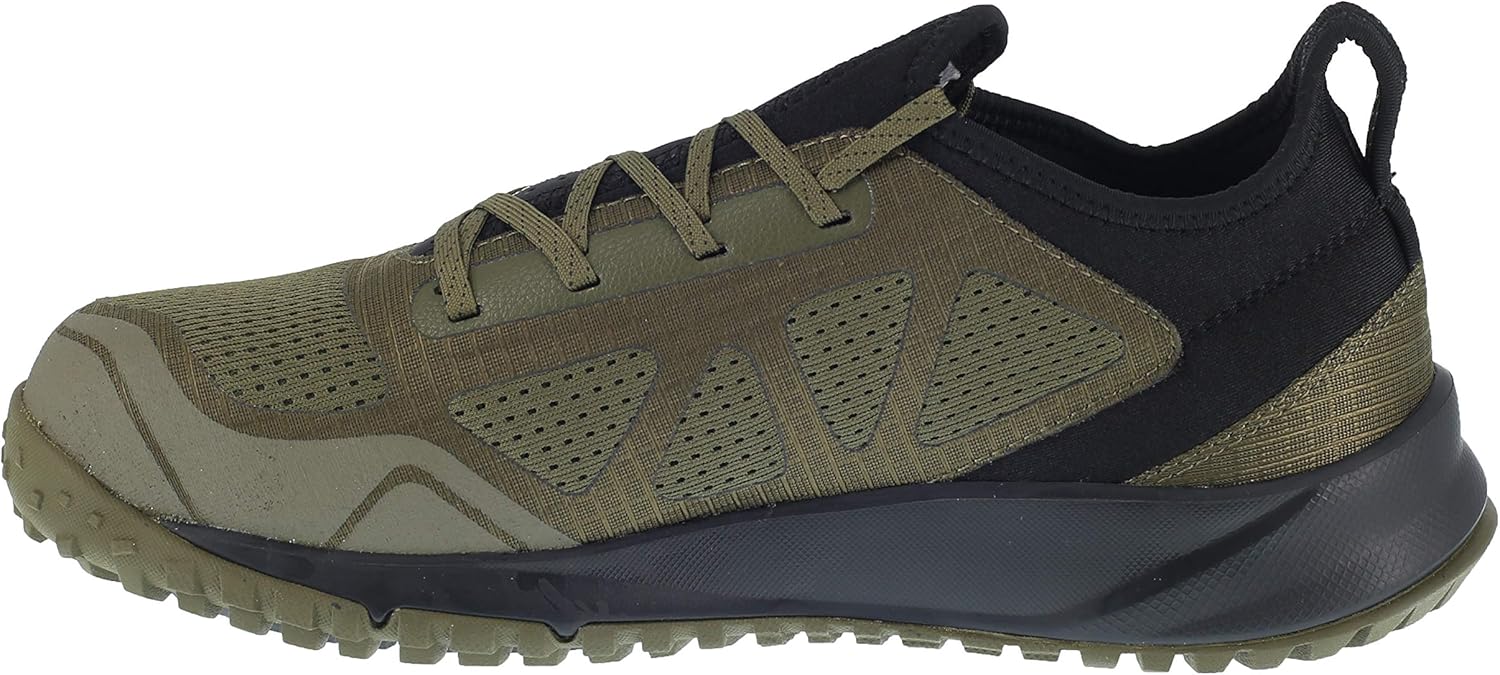 Miniatura 3 de Reebok - Zapatillas de trabajo para hombre con malla negra ST Trail Run Oxford